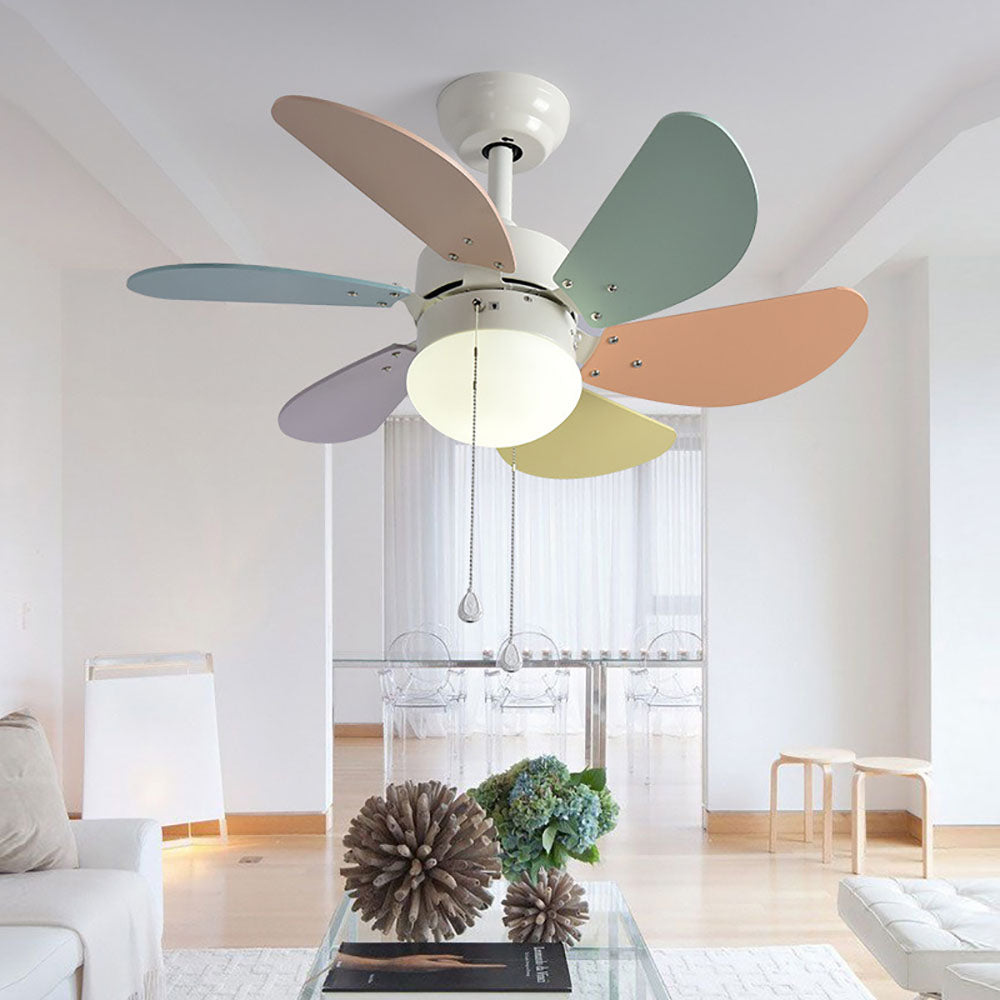 Morandi Colorful 5-Blade Ceiling Fan Light, DIA42.13'' - Cueteks
