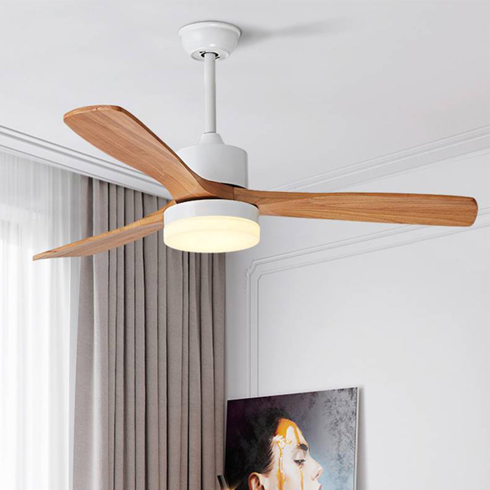 Ozawa 3-Blade Ceiling Fan with Light, DIA 52'' - Cueteks
