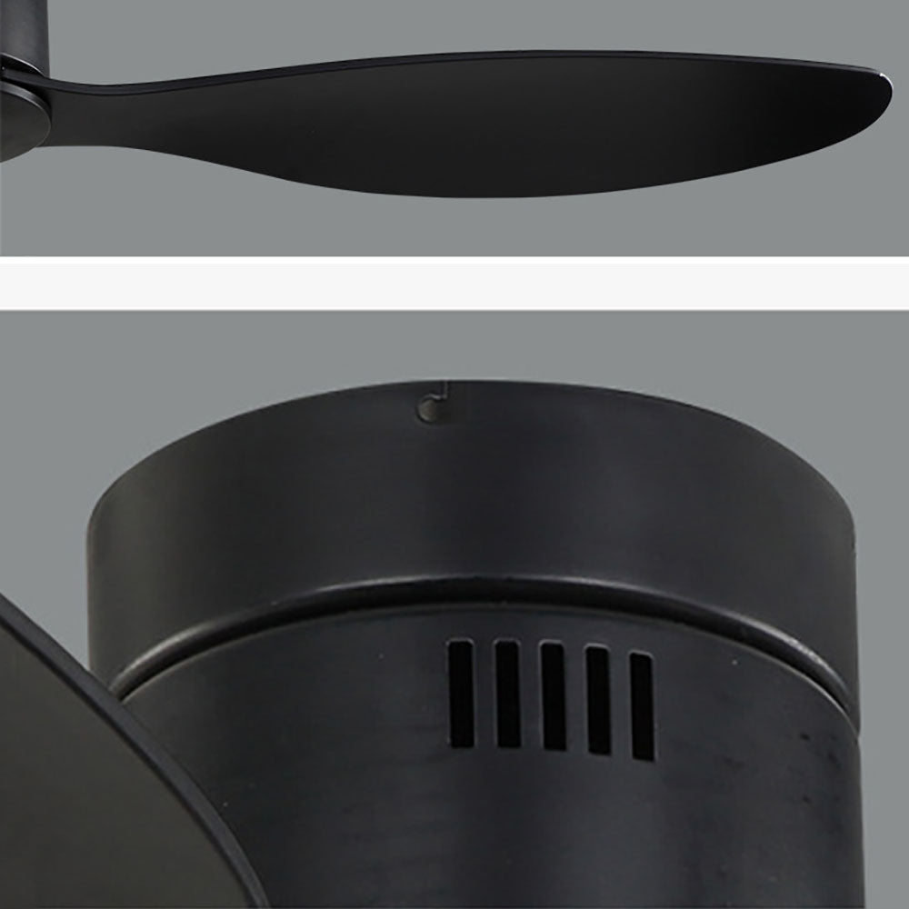 Walters Modern Minimalist 3-Blade Black DC Ceiling Fan, Low Profile, 52'' - Cueteks