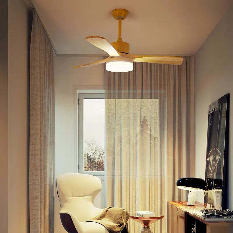Ozawa 3-Blade Ceiling Fan with Light, Wooden, 2 Color, 43'' - Cueteks