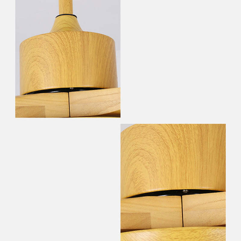 Ozawa 3-Blade Ceiling Fan with Light, Wooden, 2 Color, 43'' - Cueteks