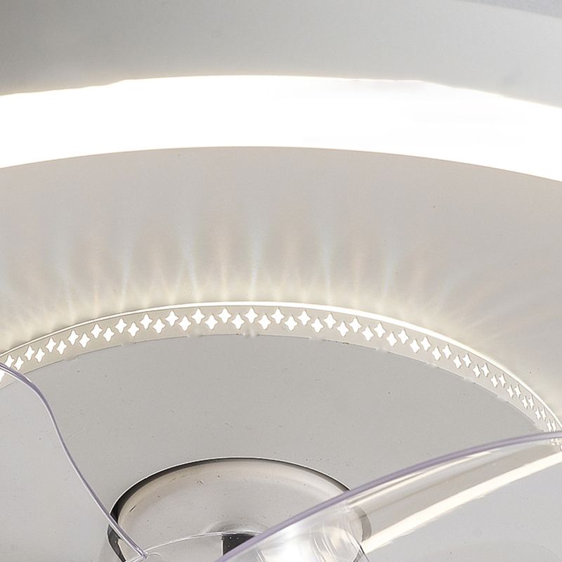 Quinn White Double-light Ceiling Fan with Light, DIA 15.7"/19.7" - Cueteks