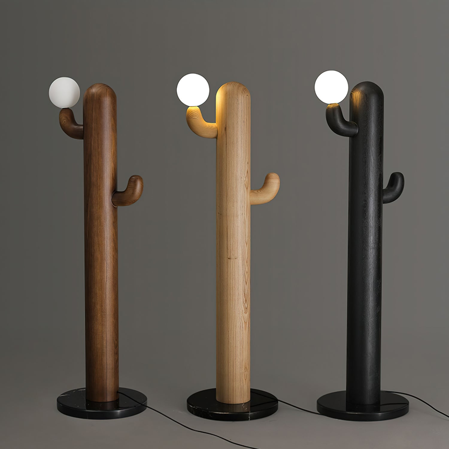 Cactus Wood Floor Lamp - Cueteks