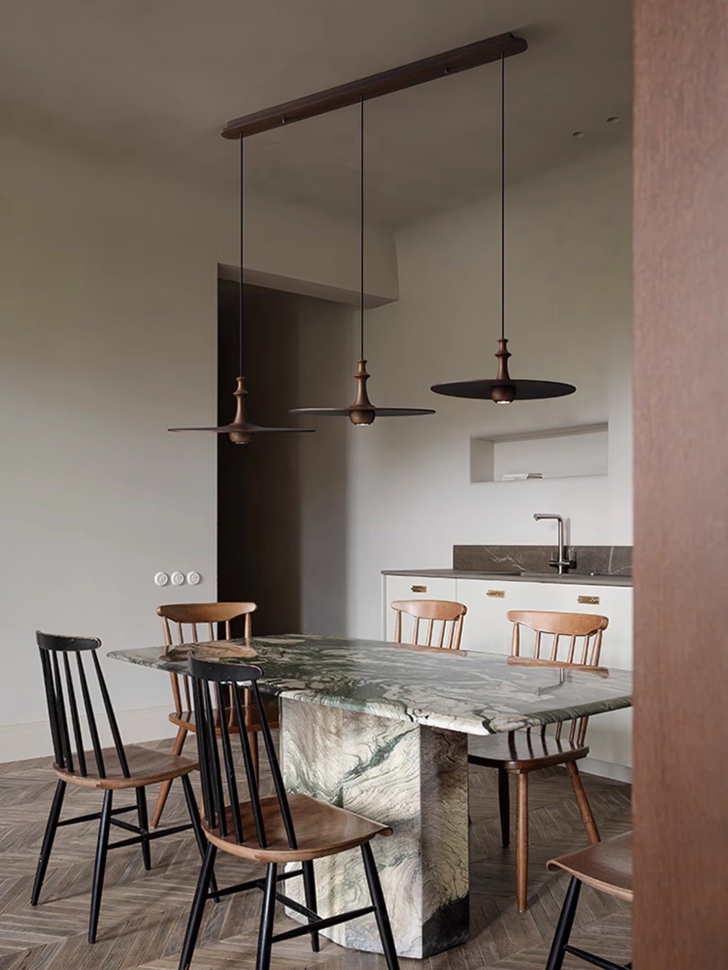Spindle Disc Pendant Lamp - Cueteks