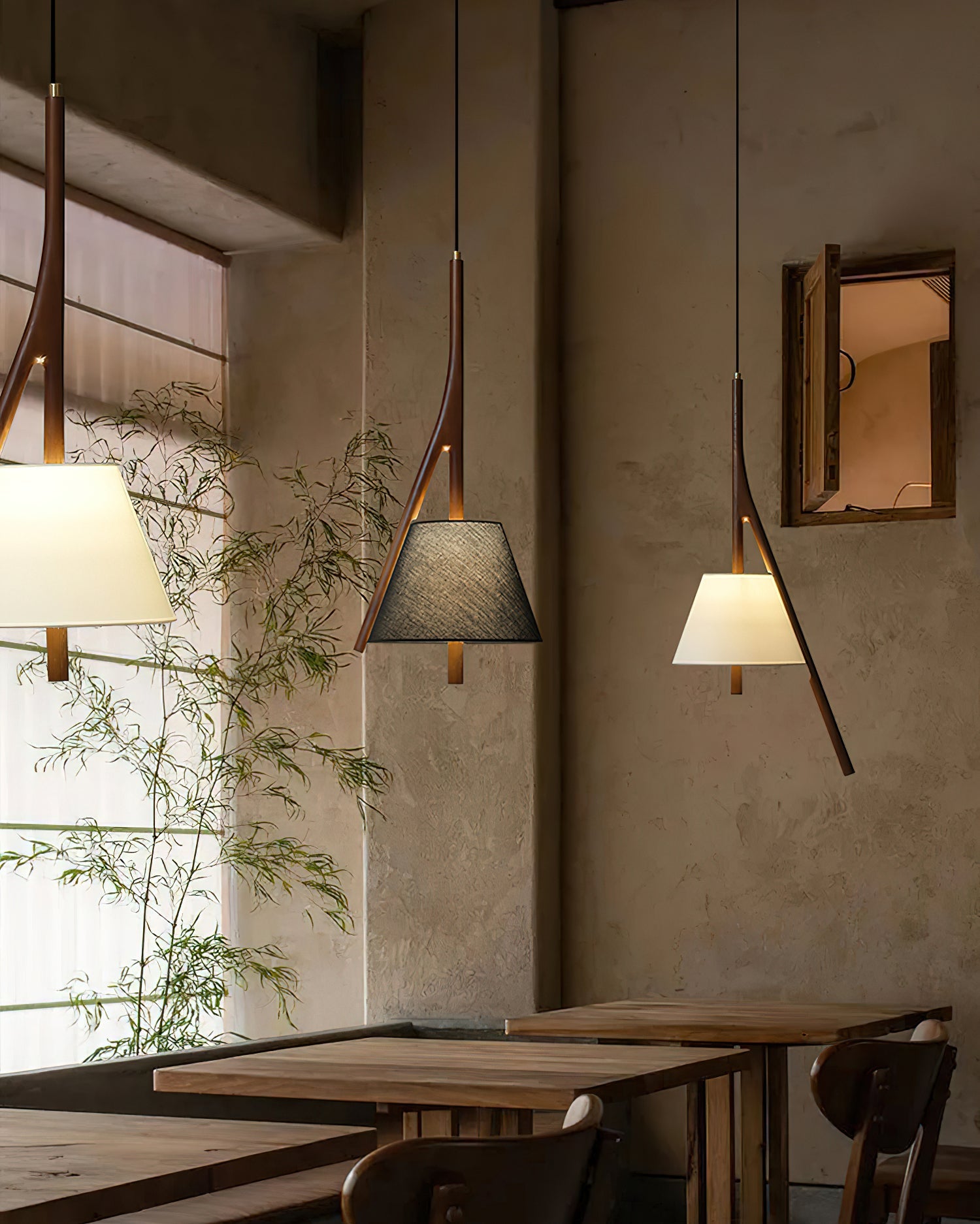 Nanzhi Wood Pendant Lamp - Cueteks