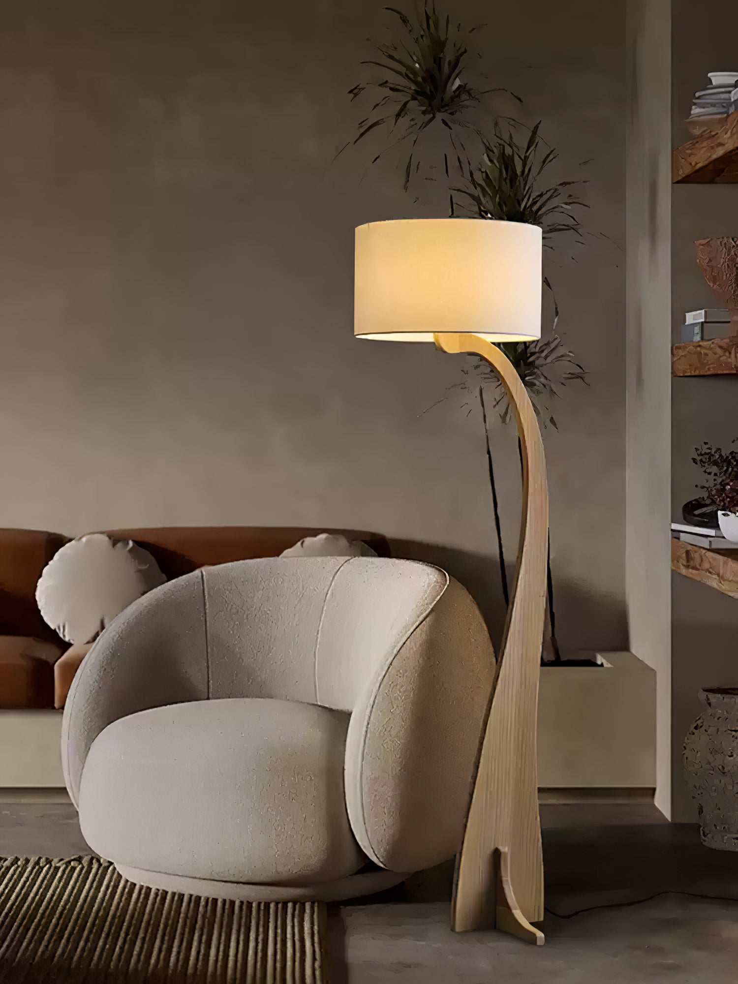 Bow Curve Floor Lamp - Cueteks