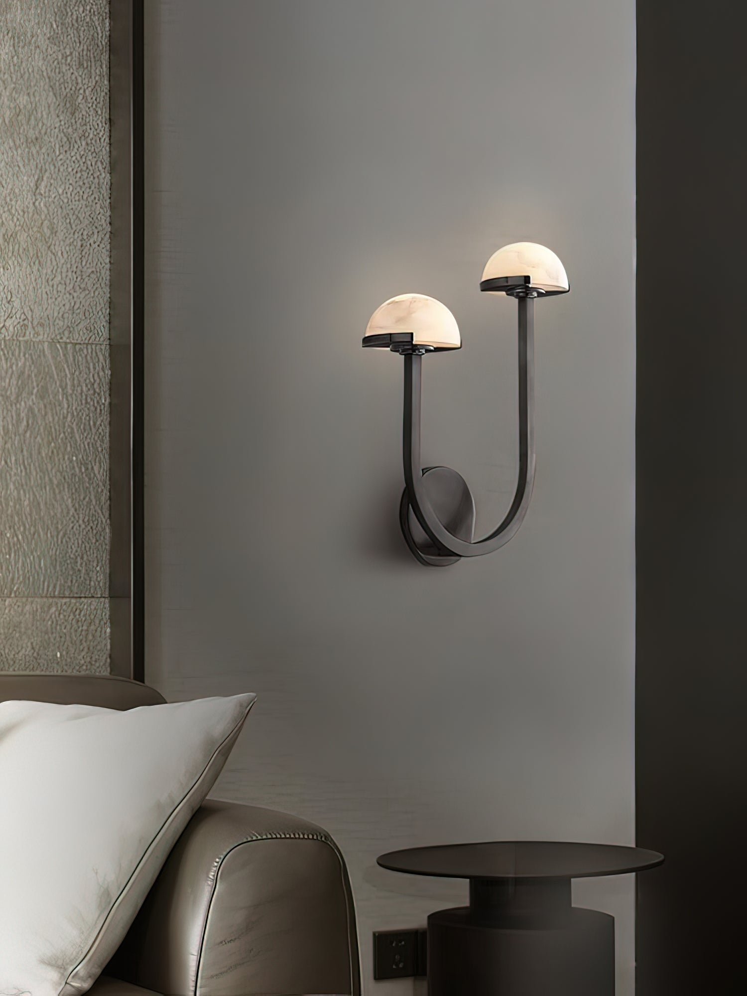 Mushroom Alabaster Wall Lamp - Cueteks