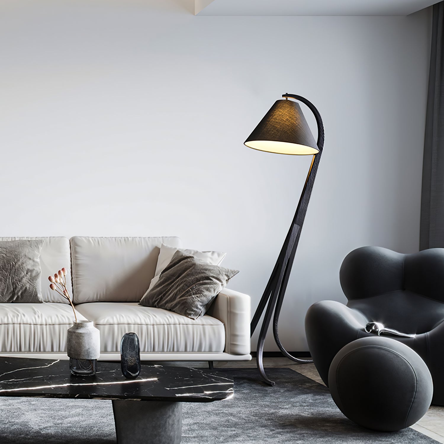 Arcwood Floor Lamp - Cueteks