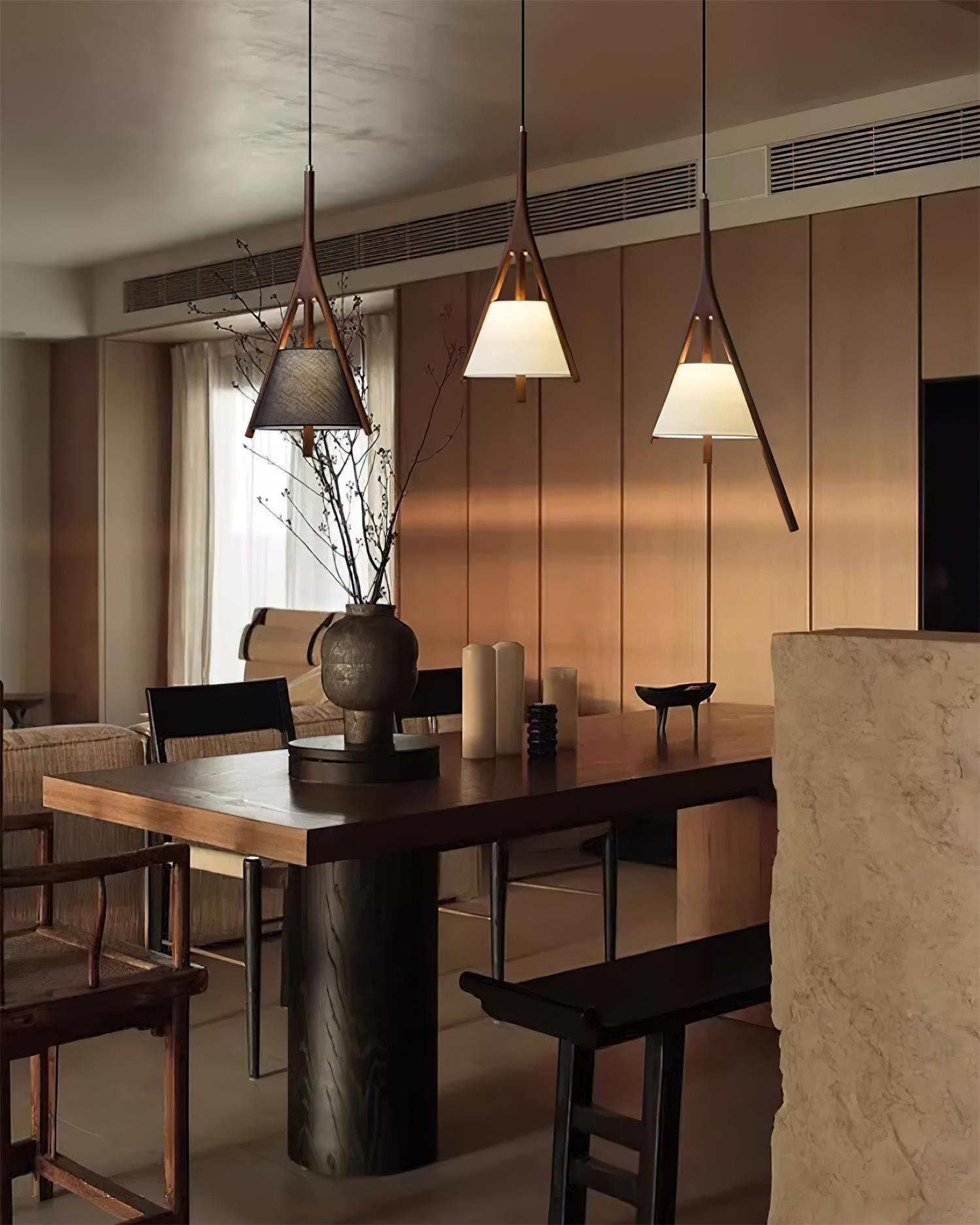 Nanzhi Wood Pendant Lamp - Cueteks