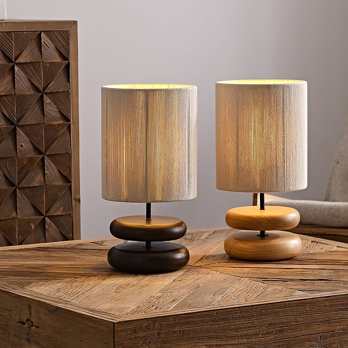 Nora Wood Table Lamp - Cueteks