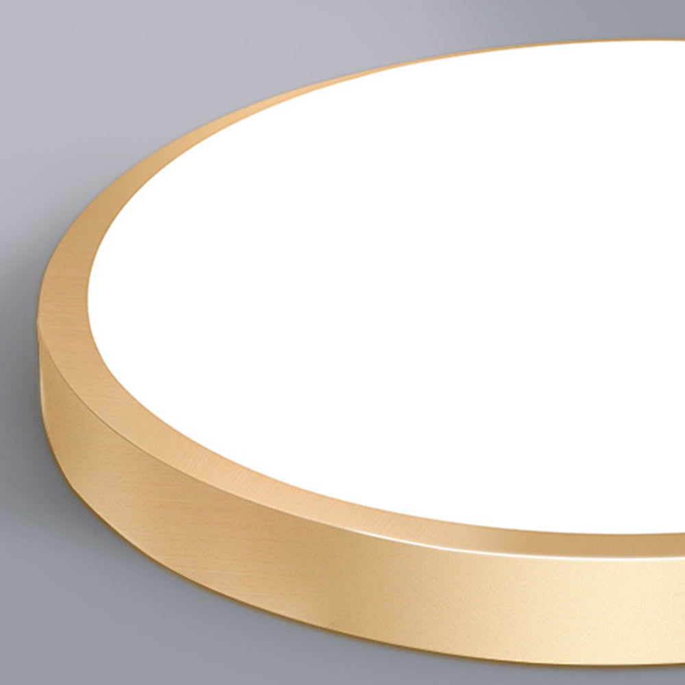 Gold Vintage Round Flush Mount Ceiling Light - Cueteks