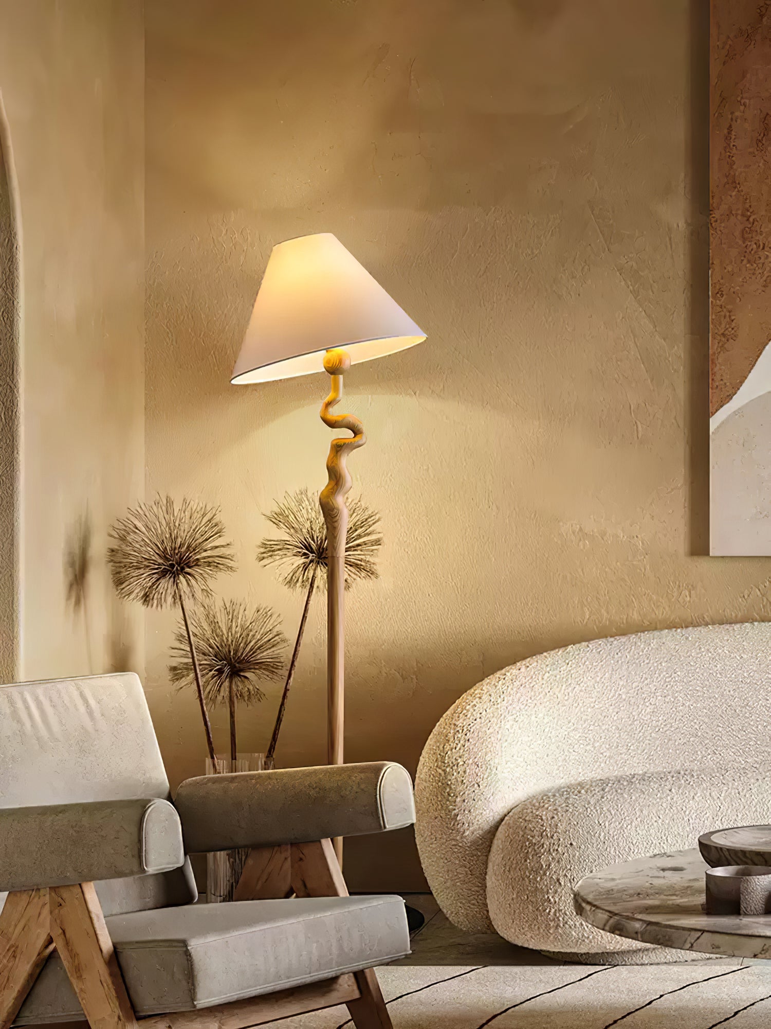 Serpentine Twist Floor Lamp - Cueteks