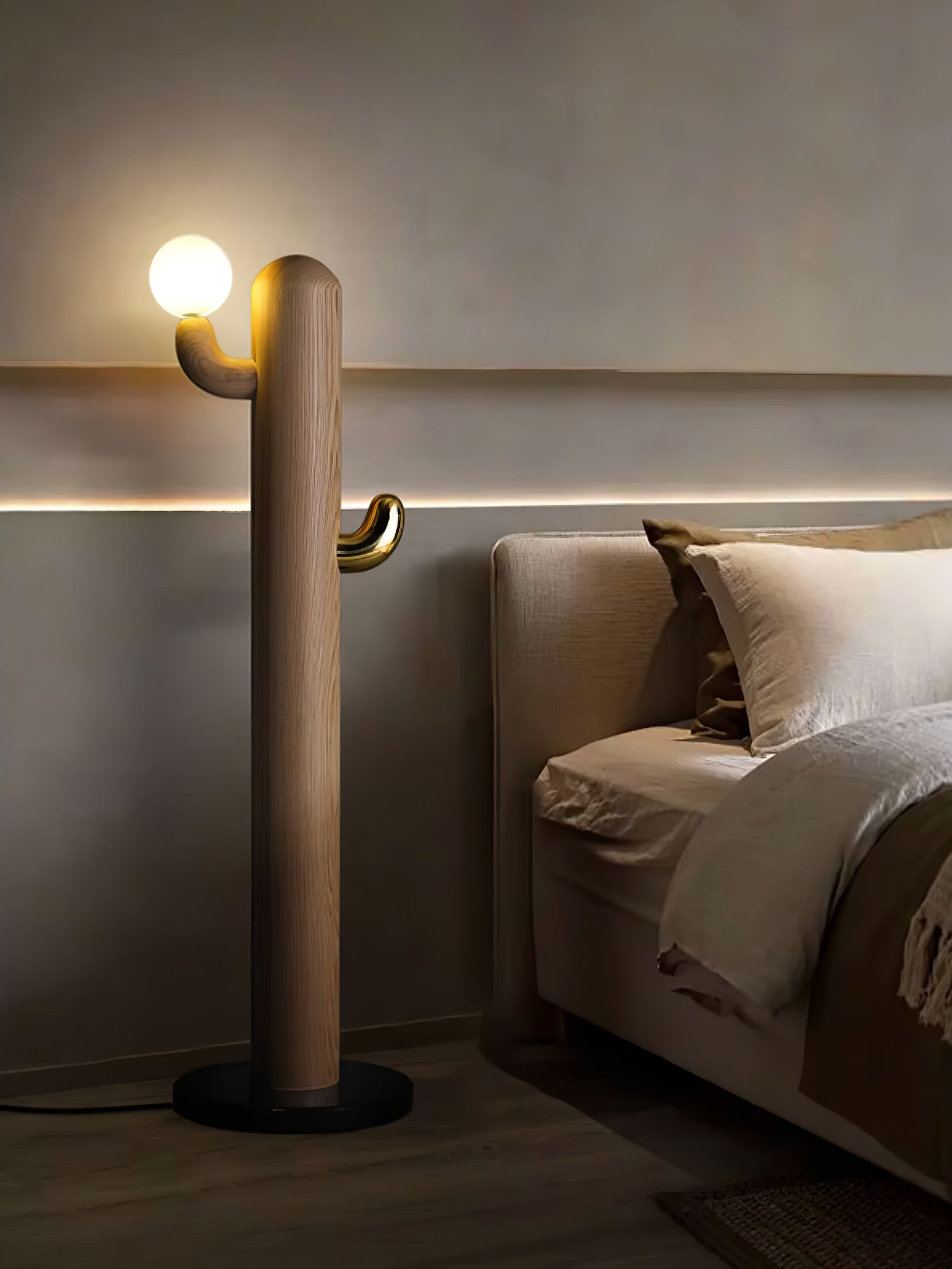 Cactus Wood Floor Lamp - Cueteks