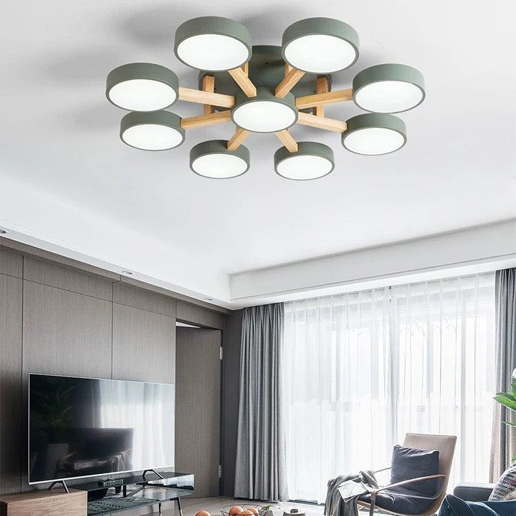 Contemporary Acrylic Multi-Heads Ceiling Light - Cueteks