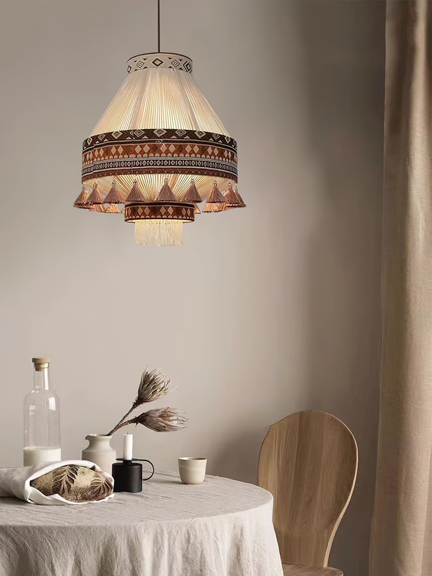 Bohemian Fringe Pendant Lamp - Cueteks