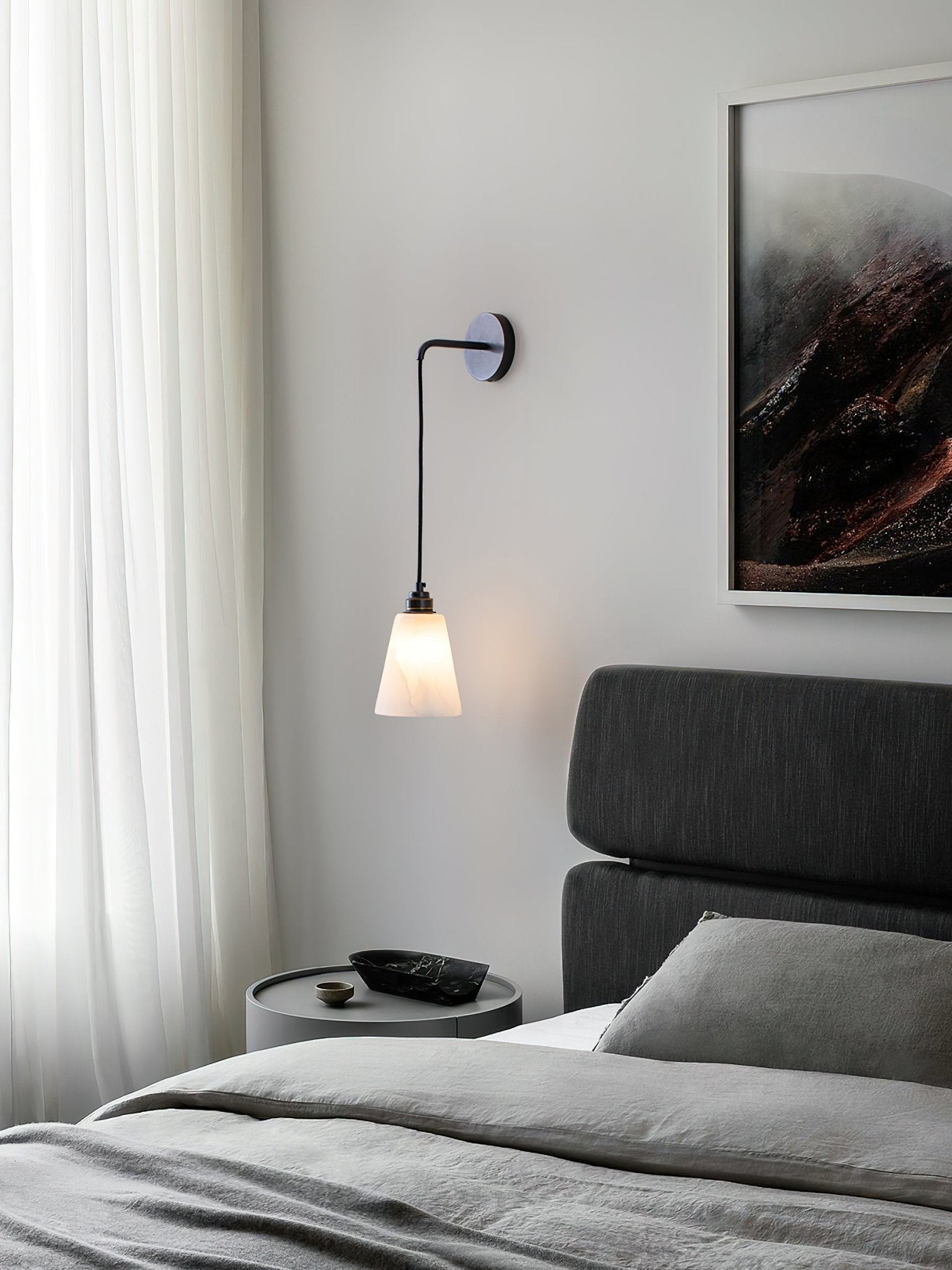 Droplet Alabaster Wall Lamp - Cueteks