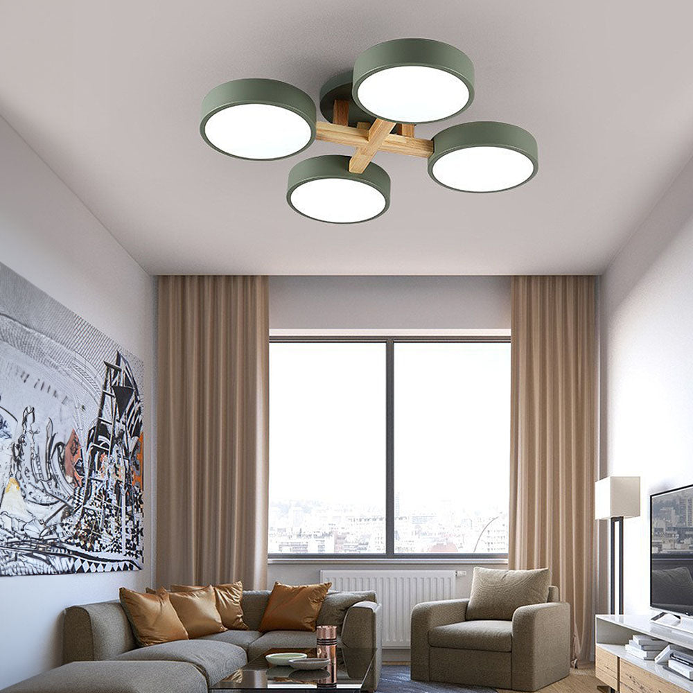 Contemporary Acrylic Multi-Heads Ceiling Light - Cueteks
