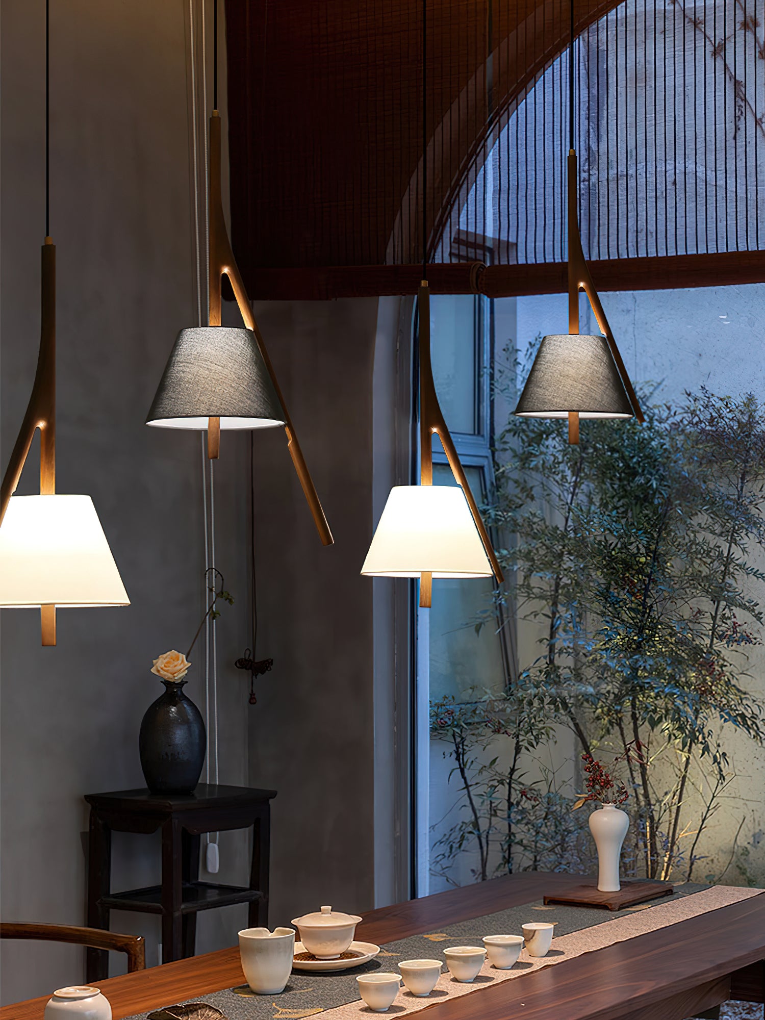 Nanzhi Wood Pendant Lamp - Cueteks