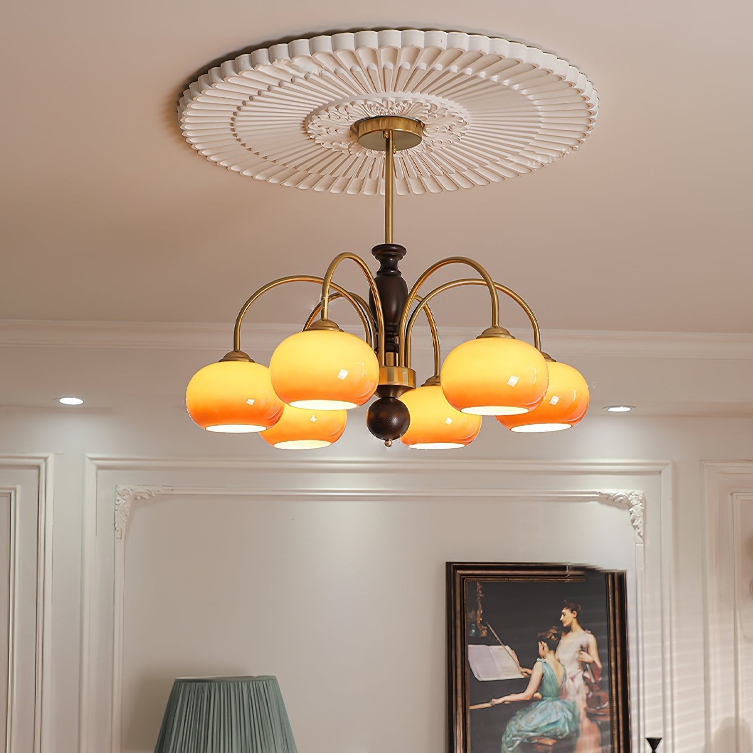 Amberly Arch Chandelier - Cueteks
