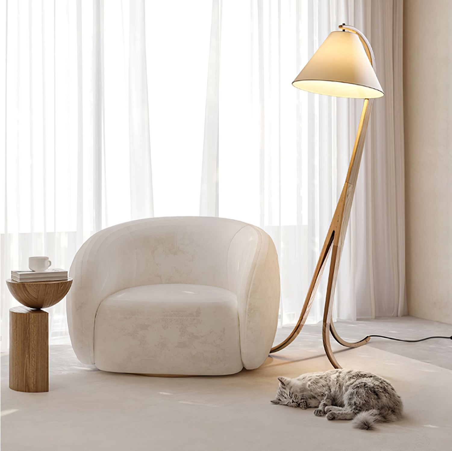 Arcwood Floor Lamp - Cueteks