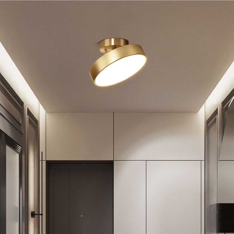 Nordic Industrial Simple Round LED Ceiling Light - Cueteks