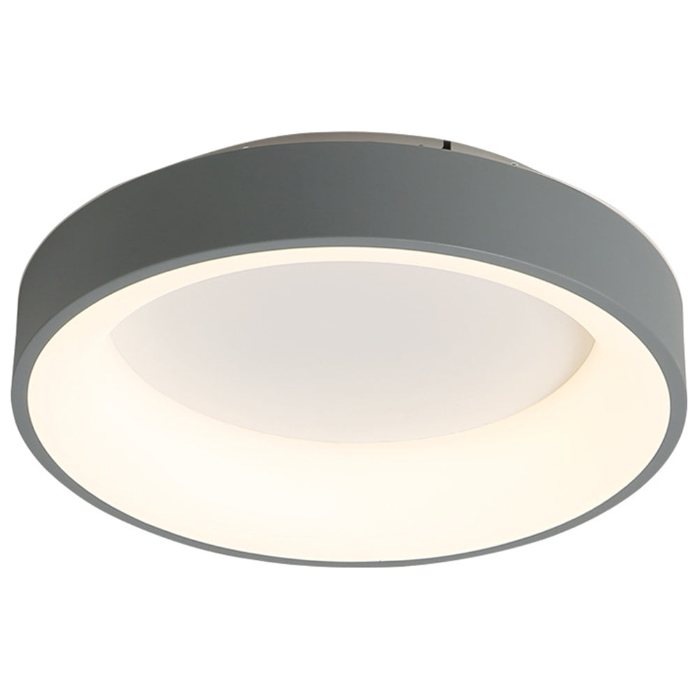 Scandinavian Grey Round LED Ceiling Light - Cueteks