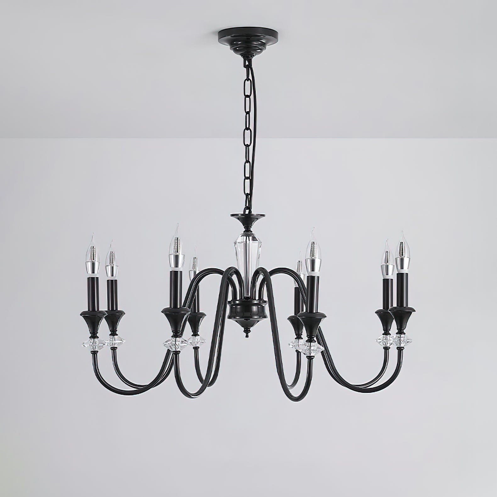 Noir Candelabra Chandelier - Cueteks