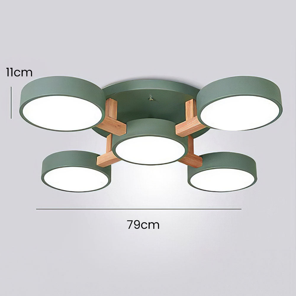 Contemporary Acrylic Multi-Heads Ceiling Light - Cueteks