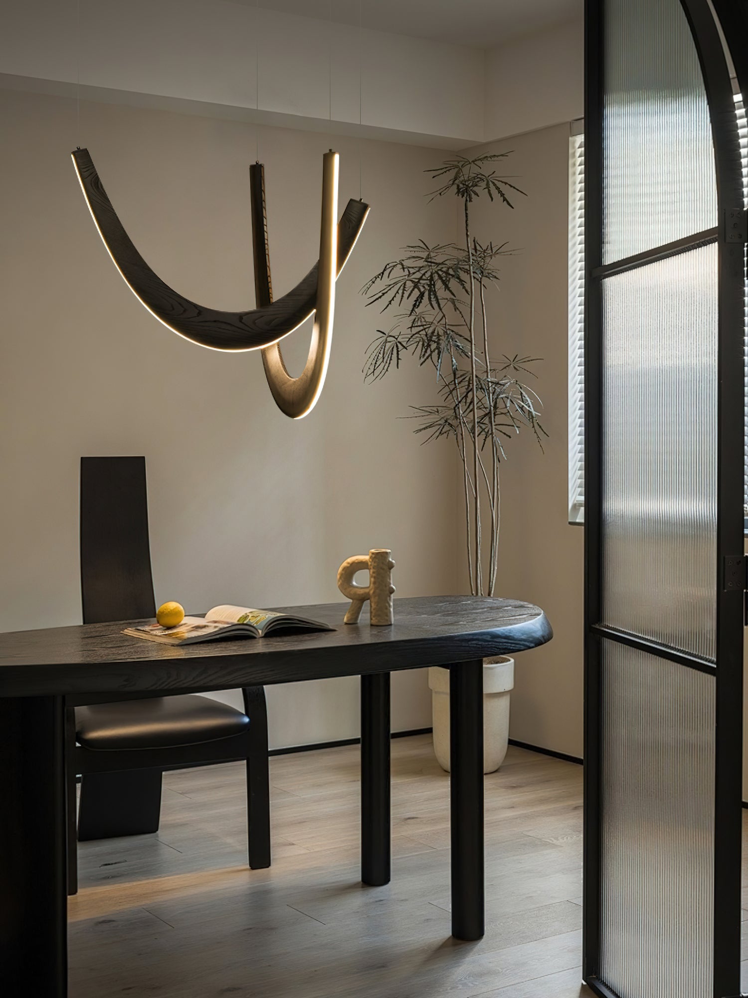 U Wooden Pendant Lamp - Cueteks