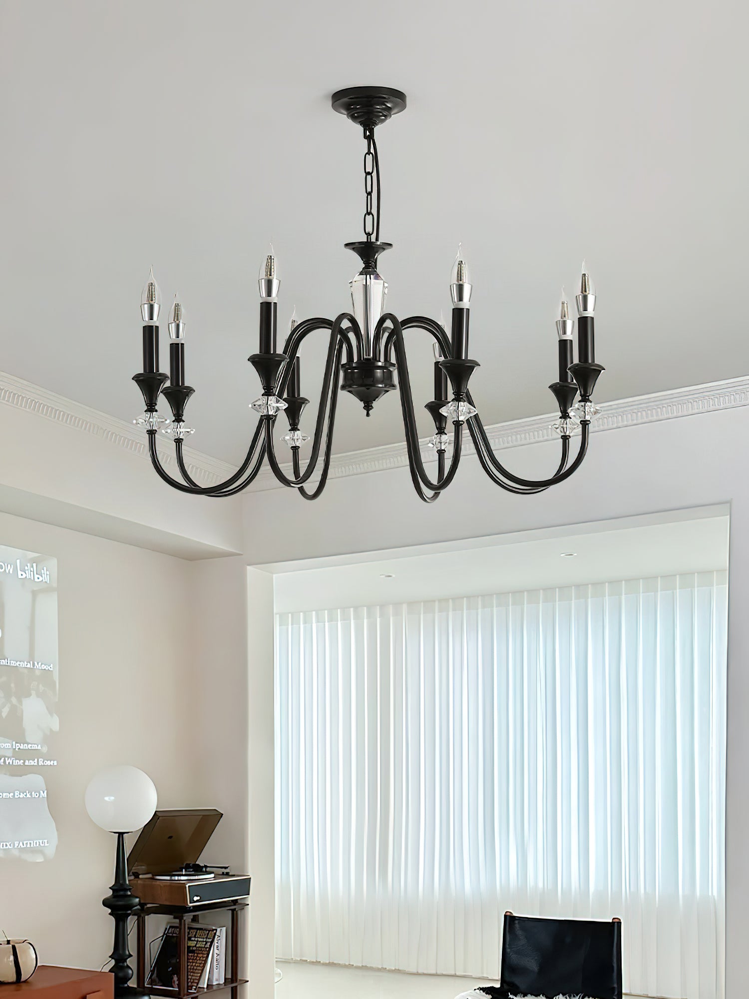 Noir Candelabra Chandelier - Cueteks