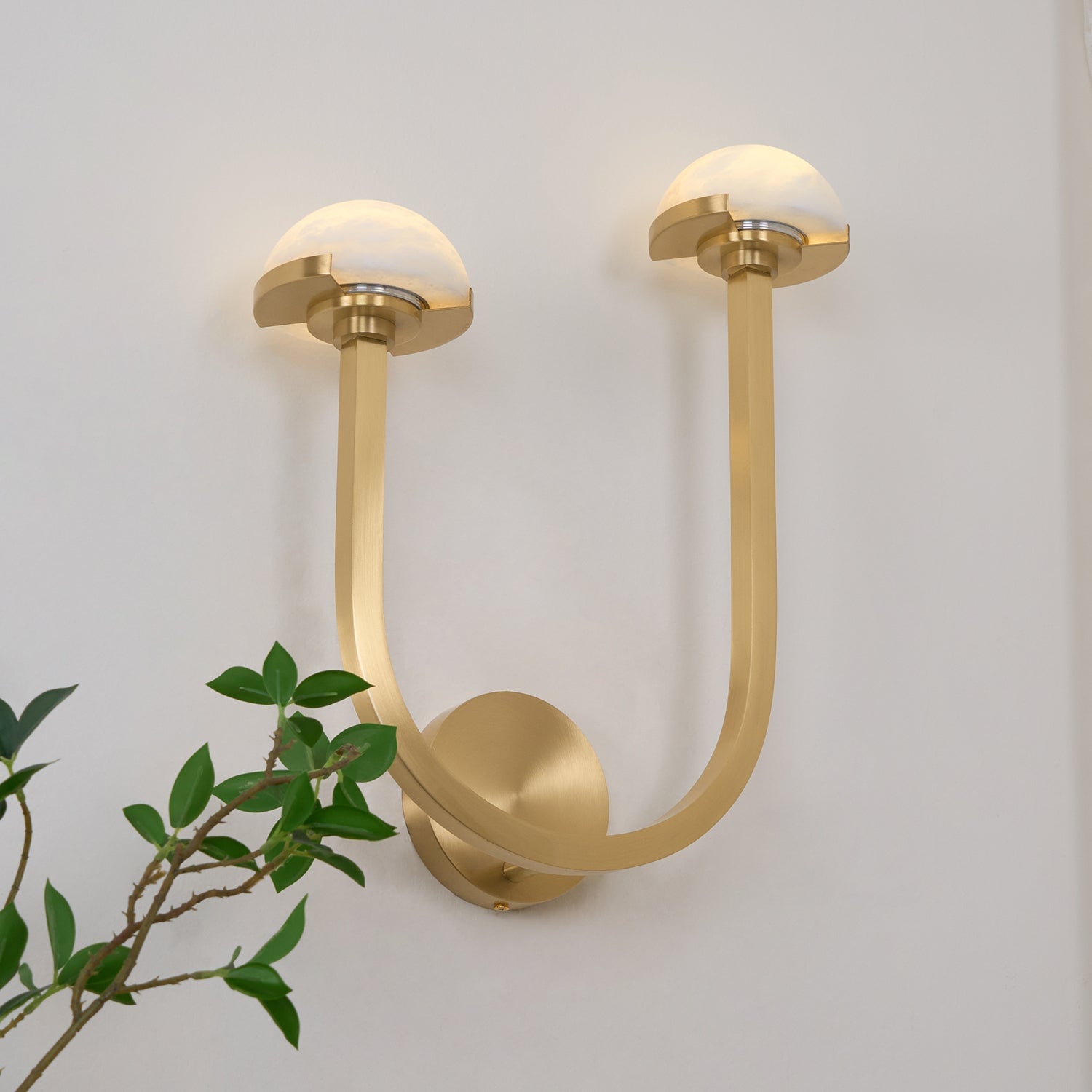 Mushroom Alabaster Wall Lamp - Cueteks