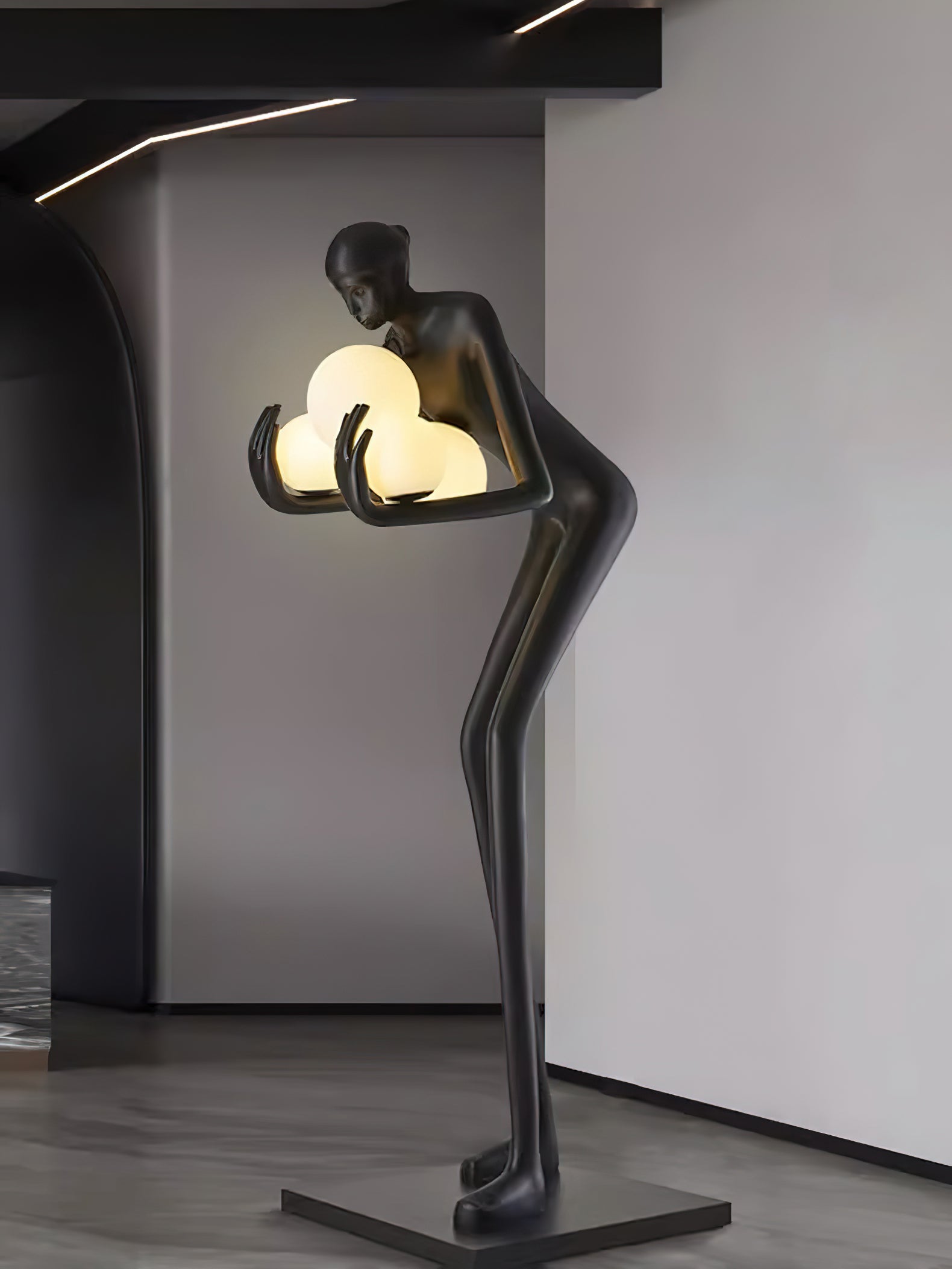 Embrace of Light Sculpture Floor Lamp - Cueteks