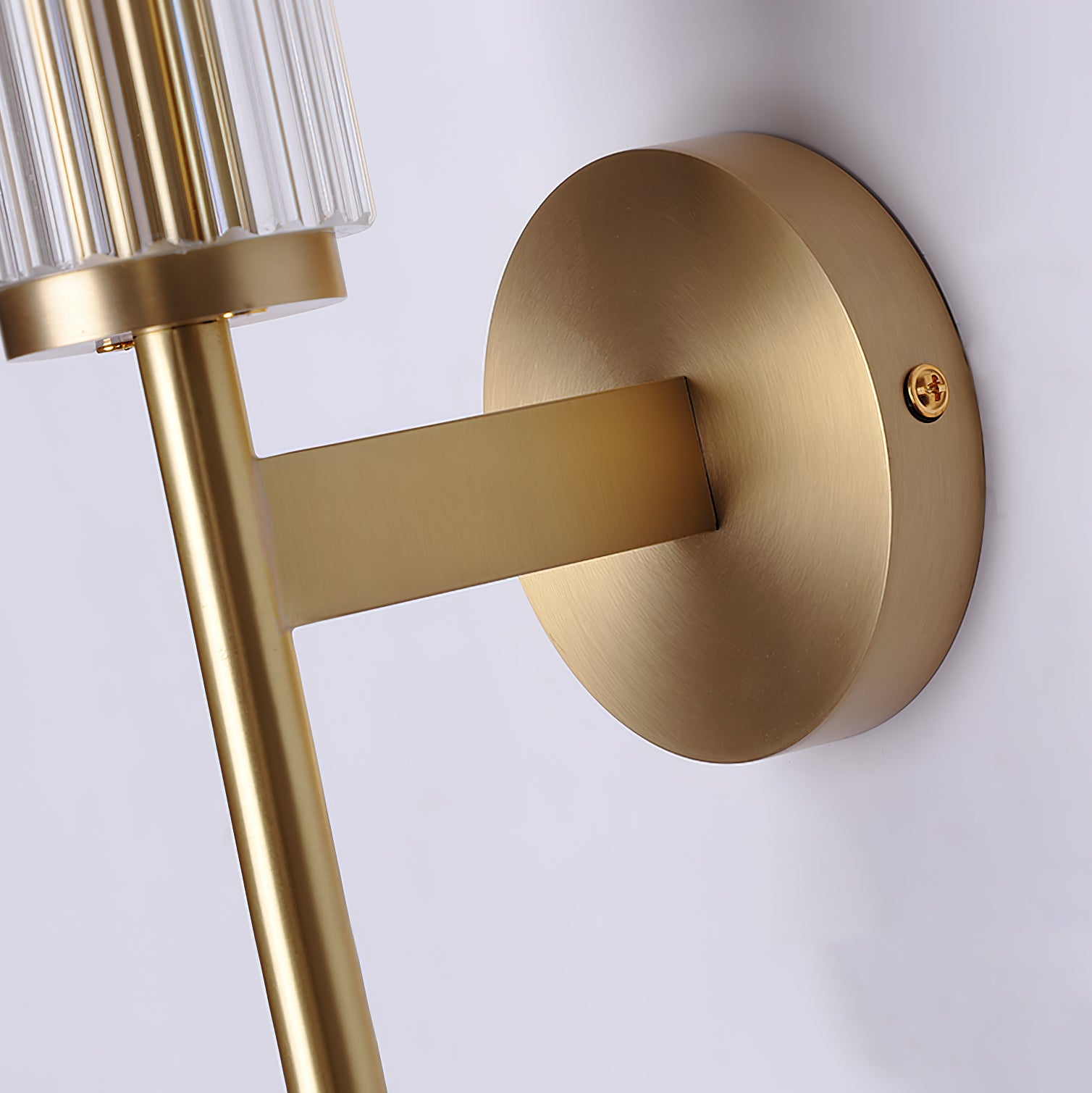 Glass Linear Brass Wall Light - Cueteks