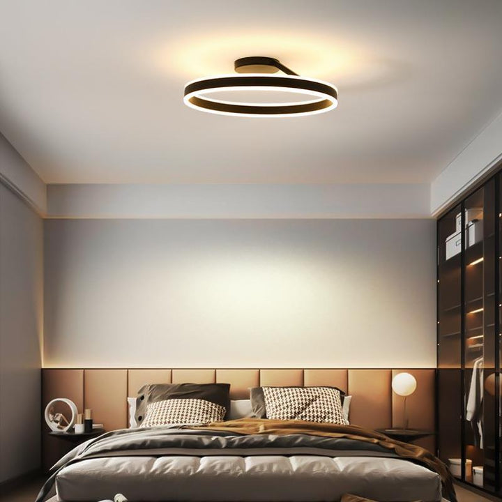Nordic LED Geometry Circle Ceiling Light - Cueteks