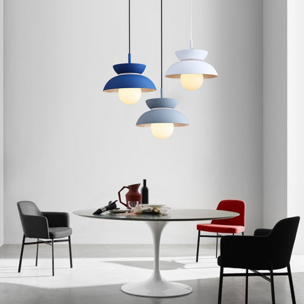 Macaroon Colorful Simple Round Pendant Light - Cueteks