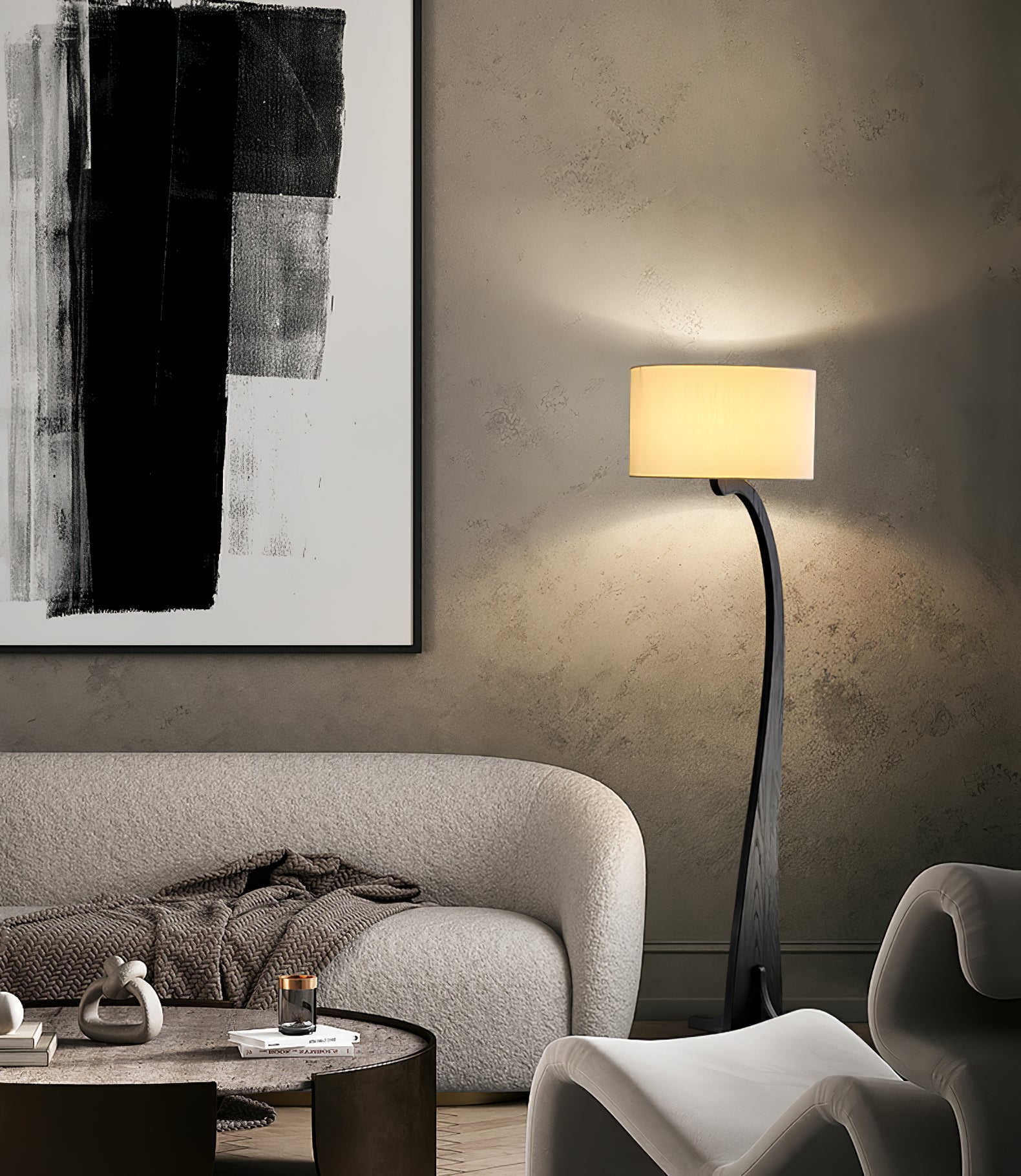 Bow Curve Floor Lamp - Cueteks