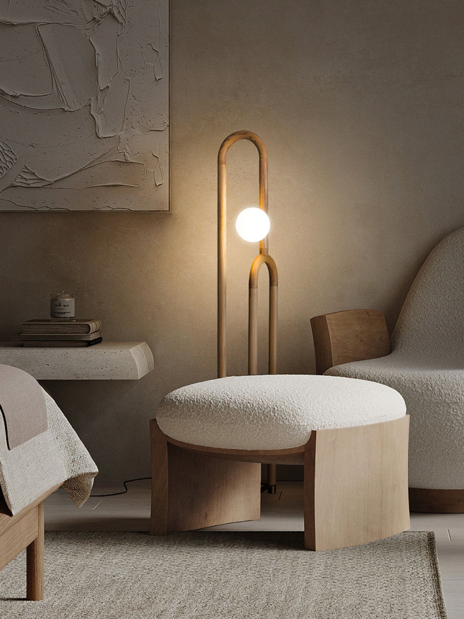 Arc N Floor Lamp - Cueteks