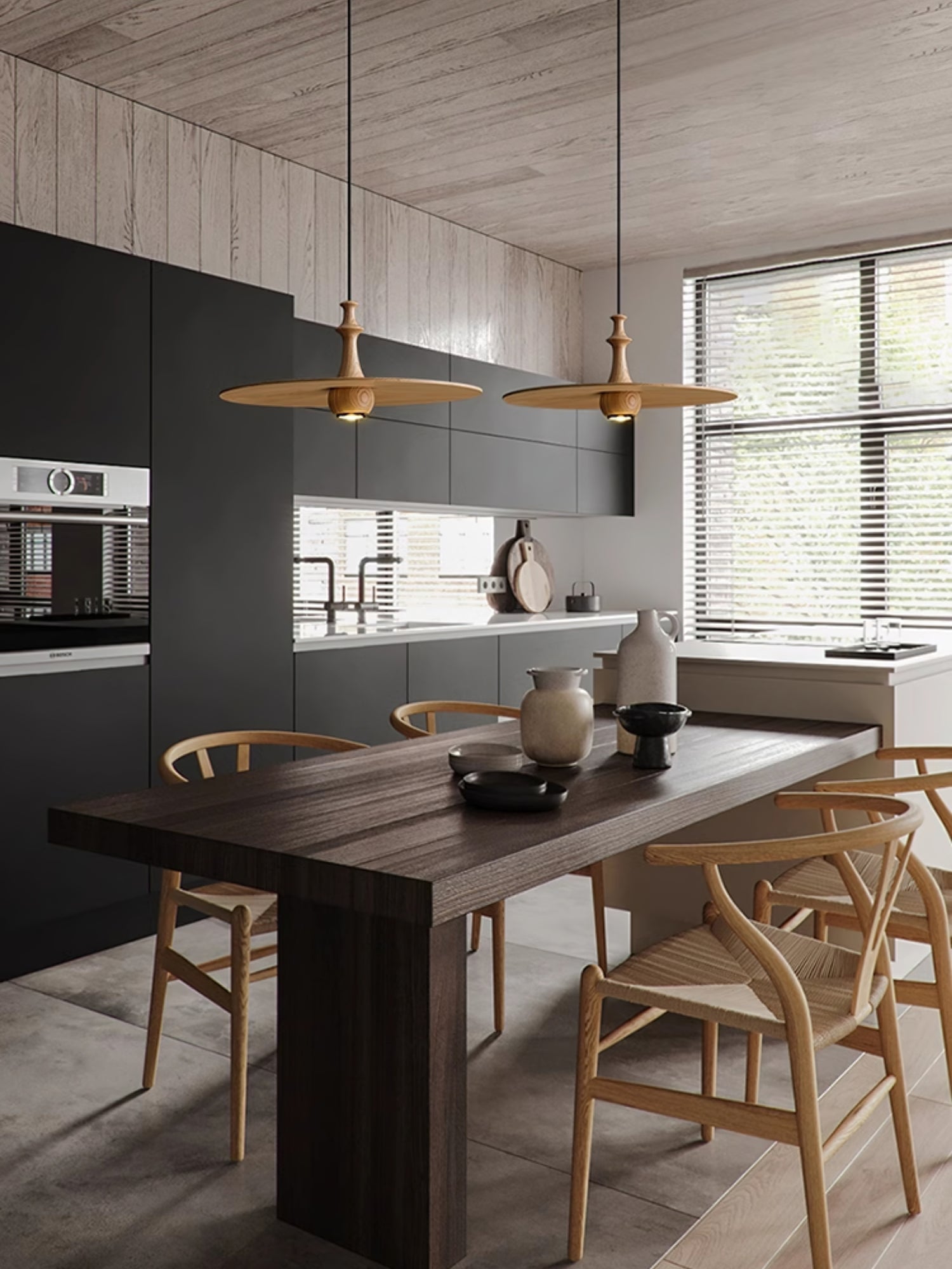 Spindle Disc Pendant Lamp - Cueteks