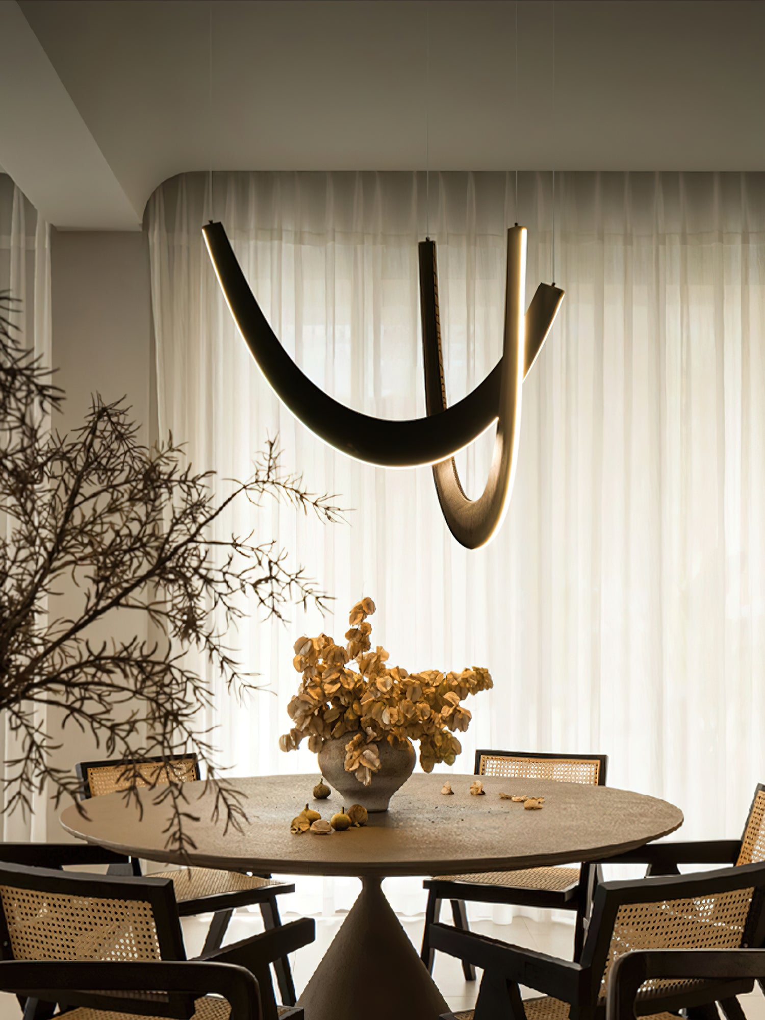 U Wooden Pendant Lamp - Cueteks