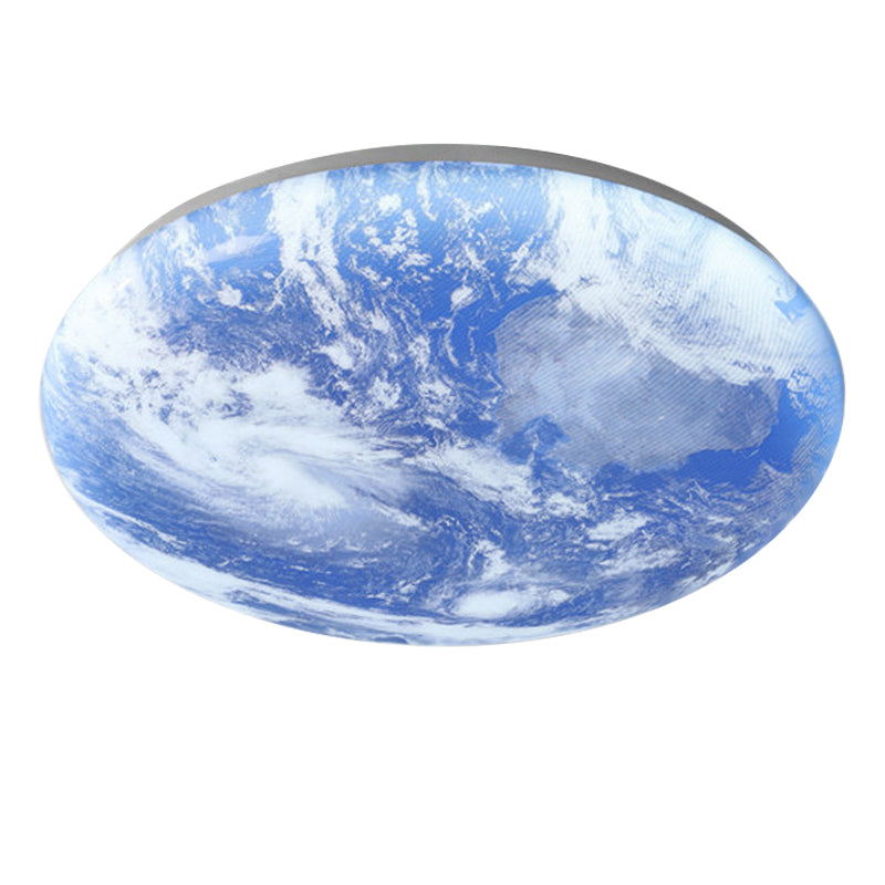 Creative Round Moon LED Ceiling Light - Cueteks