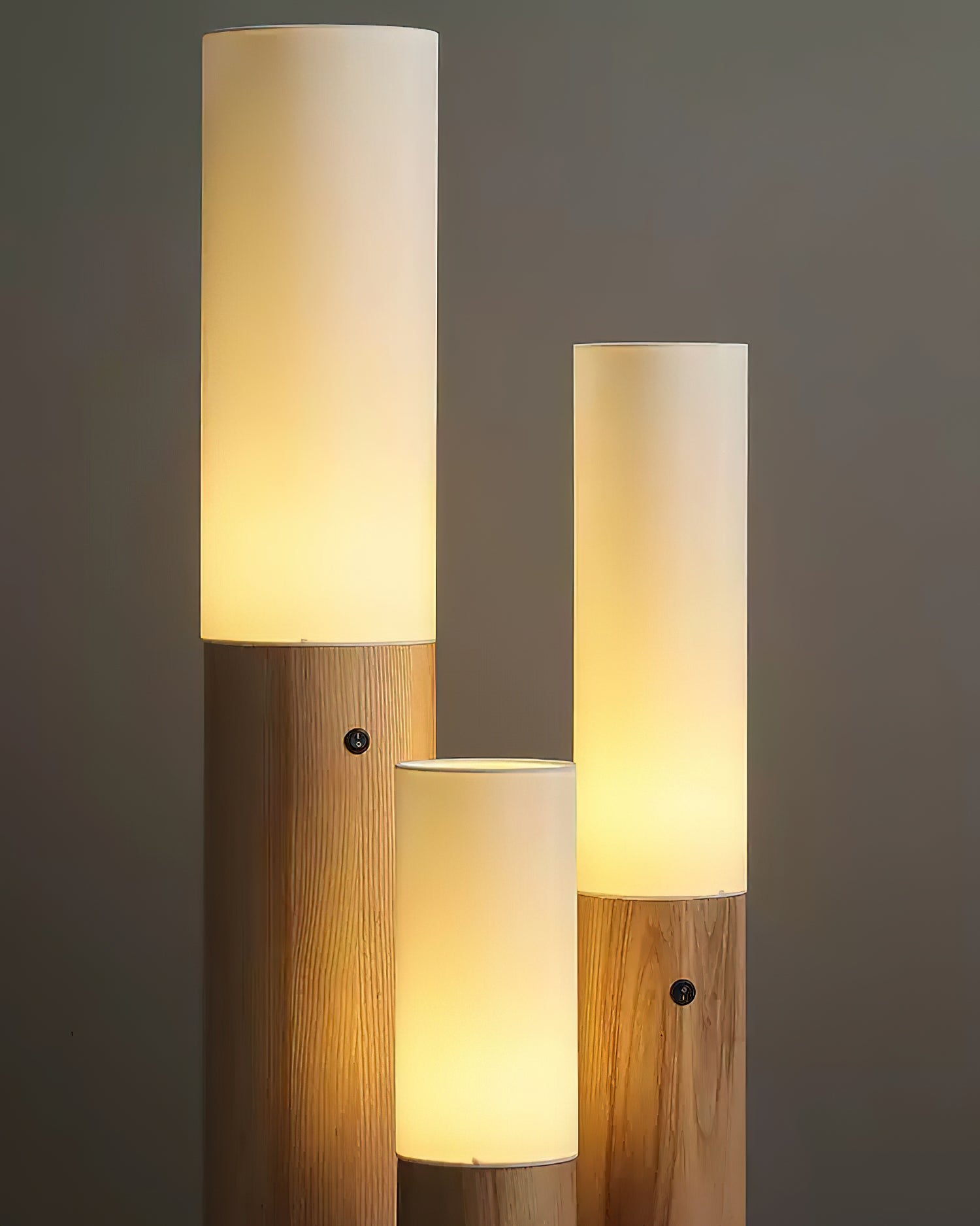Timber Column Floor Lamp - Cueteks
