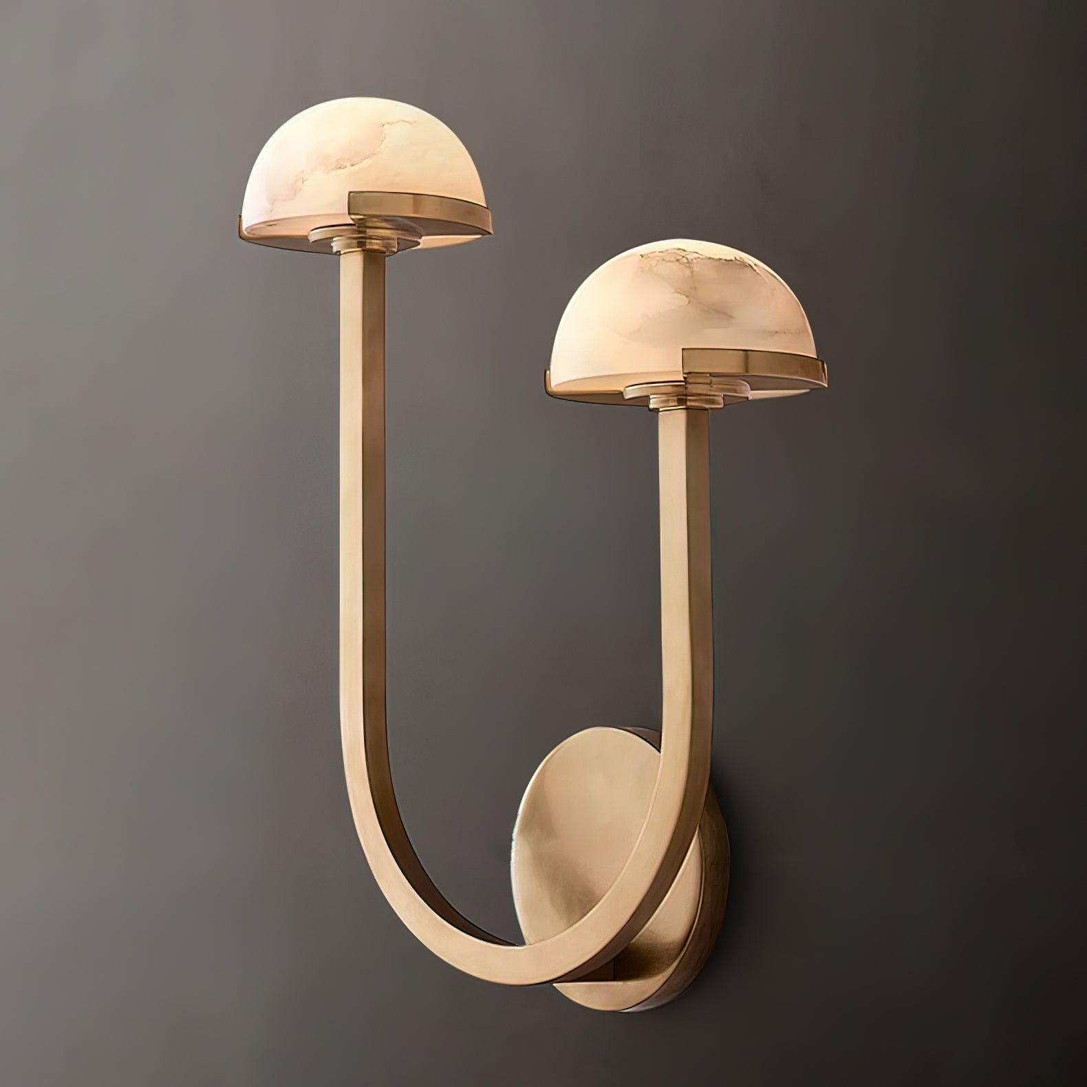 Mushroom Alabaster Wall Lamp - Cueteks