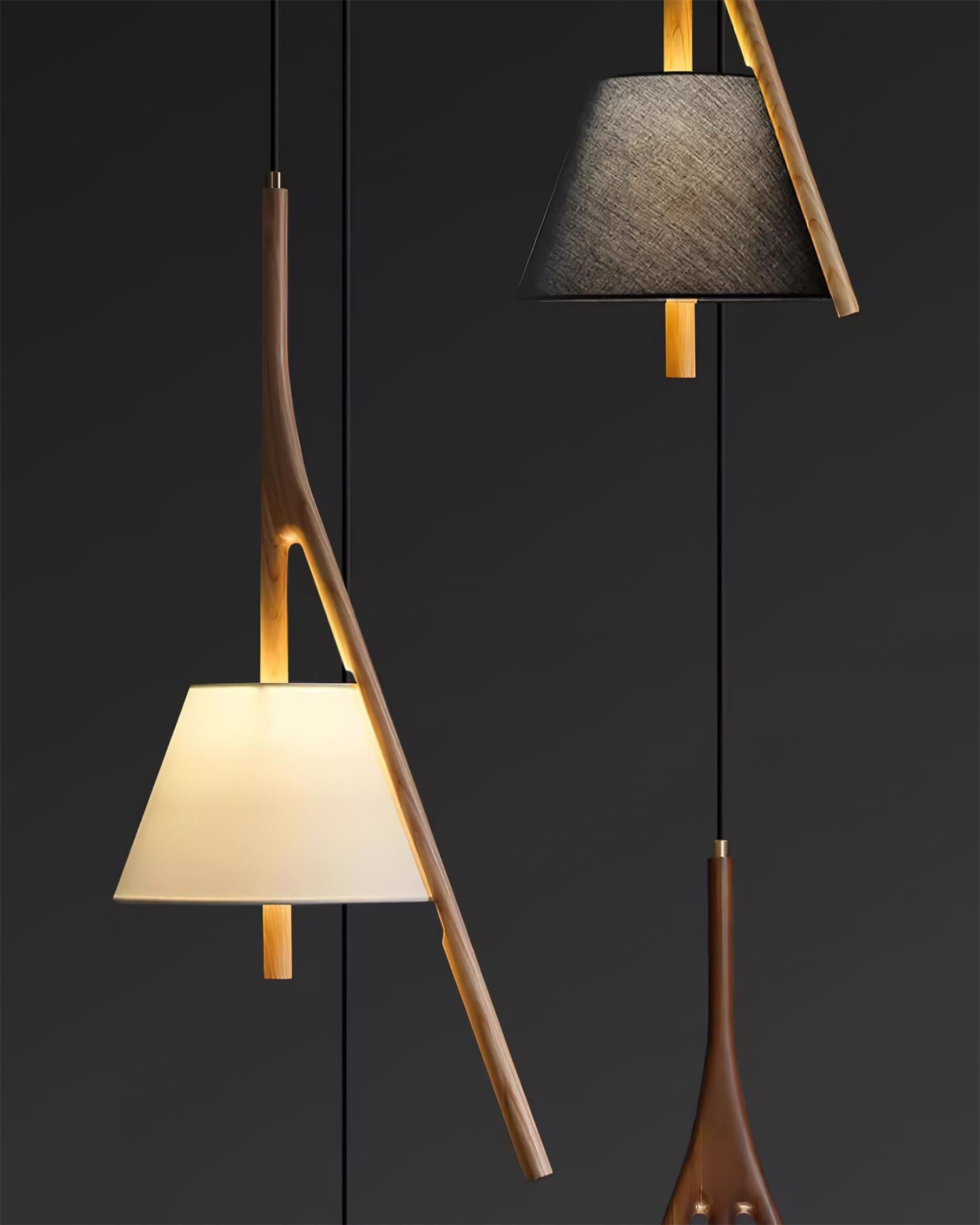 Nanzhi Wood Pendant Lamp - Cueteks