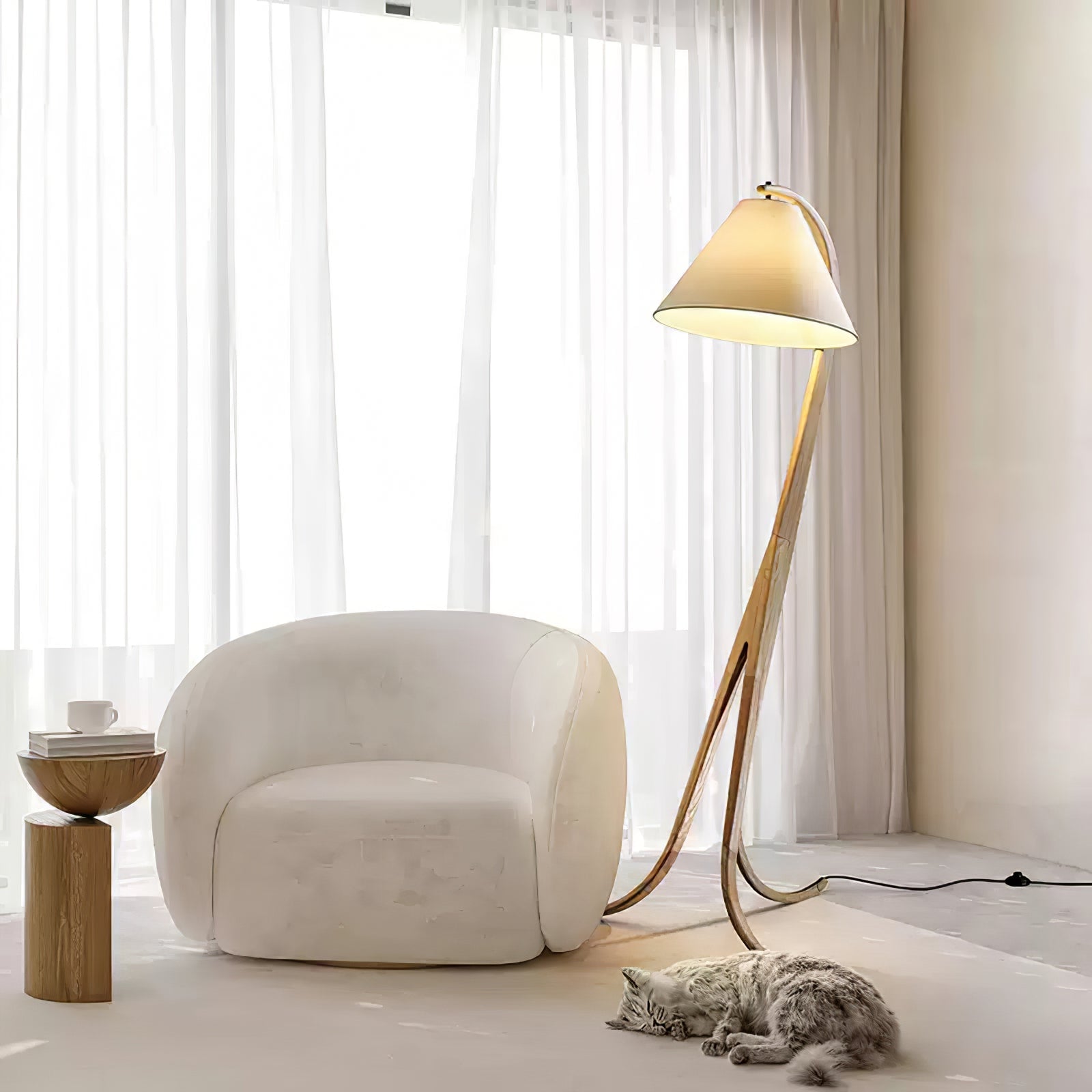 Arcwood Floor Lamp - Cueteks