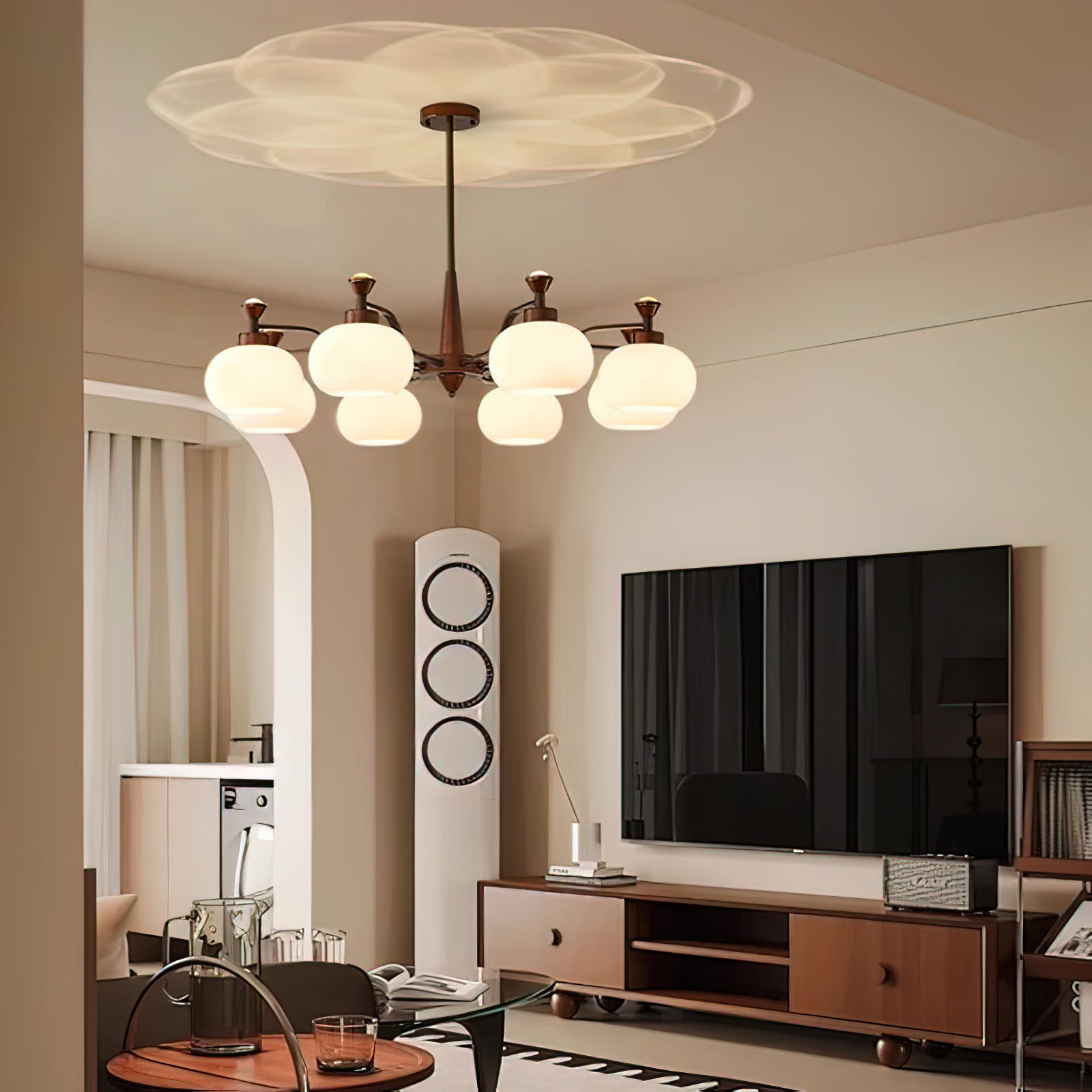 Globe Spotlight Chandelier - Cueteks