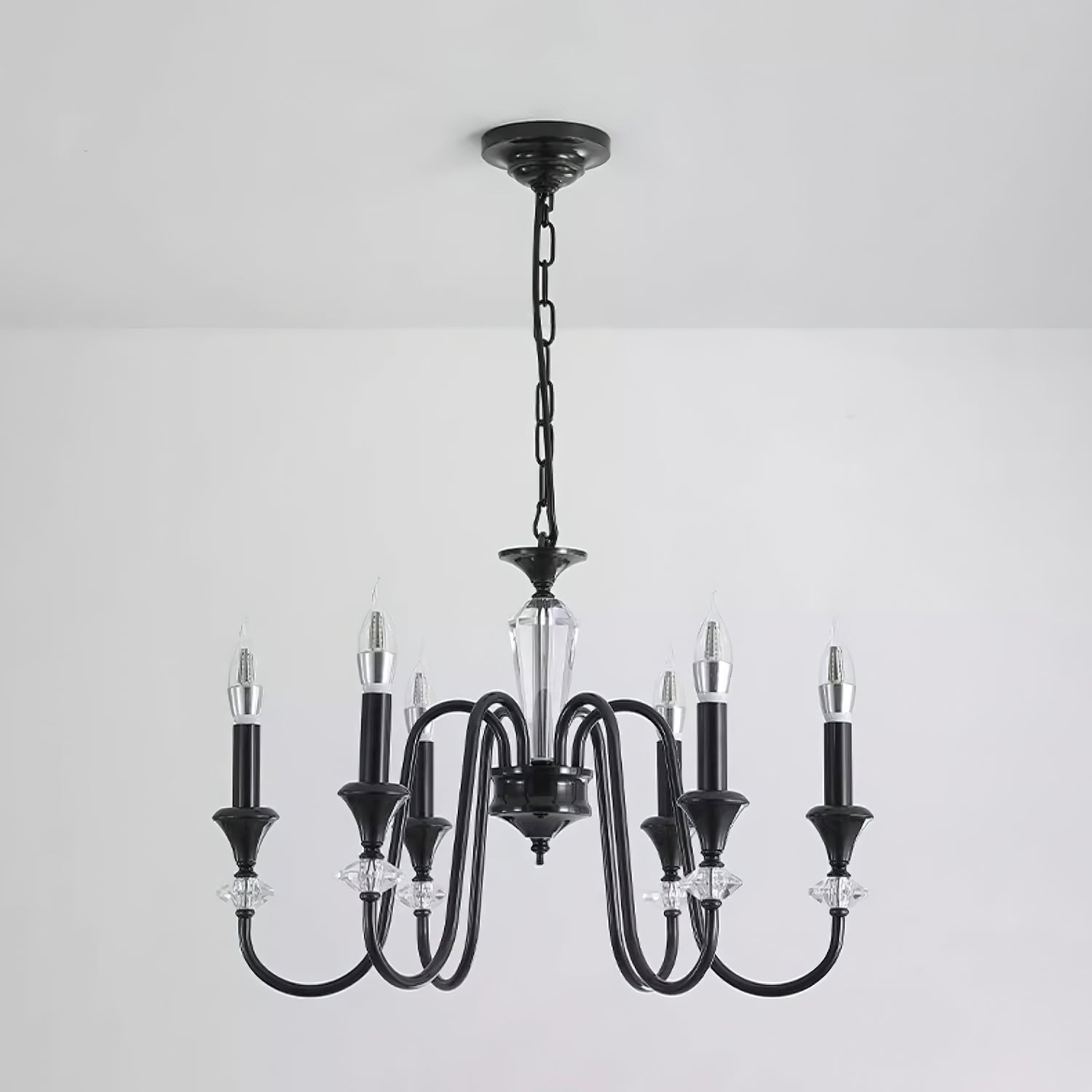Noir Candelabra Chandelier - Cueteks