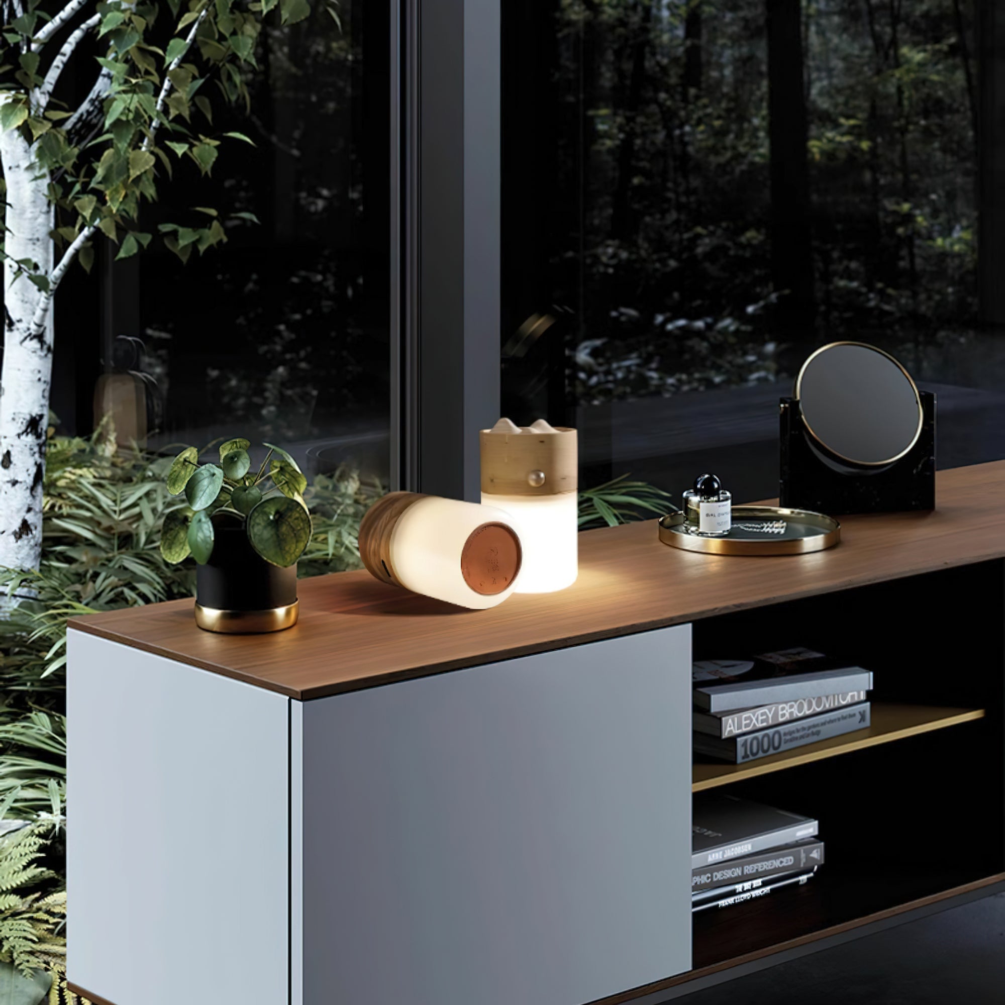 Nomad Lantern Table Lamp - Cueteks