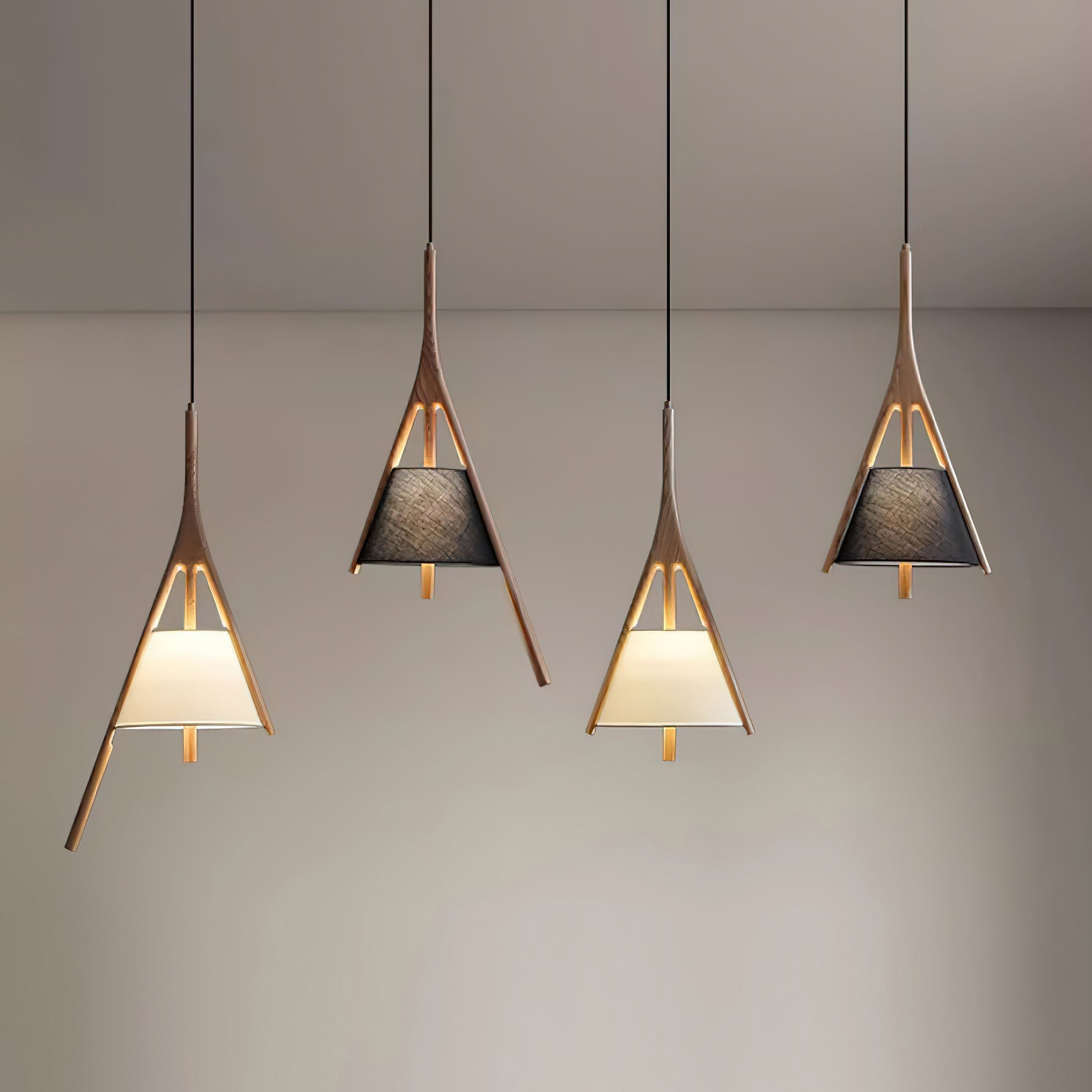 Nanzhi Wood Pendant Lamp - Cueteks
