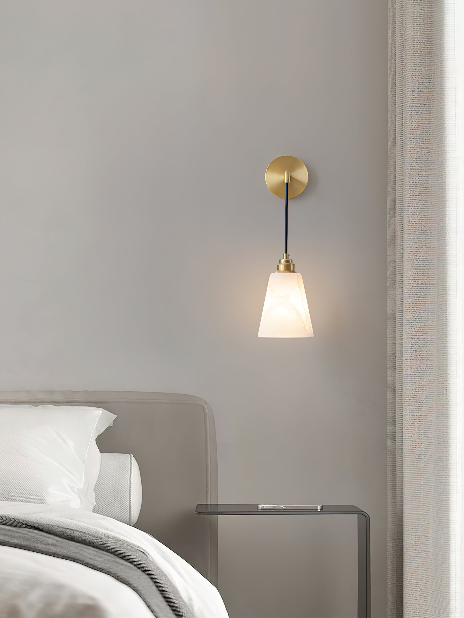 Droplet Alabaster Wall Lamp - Cueteks