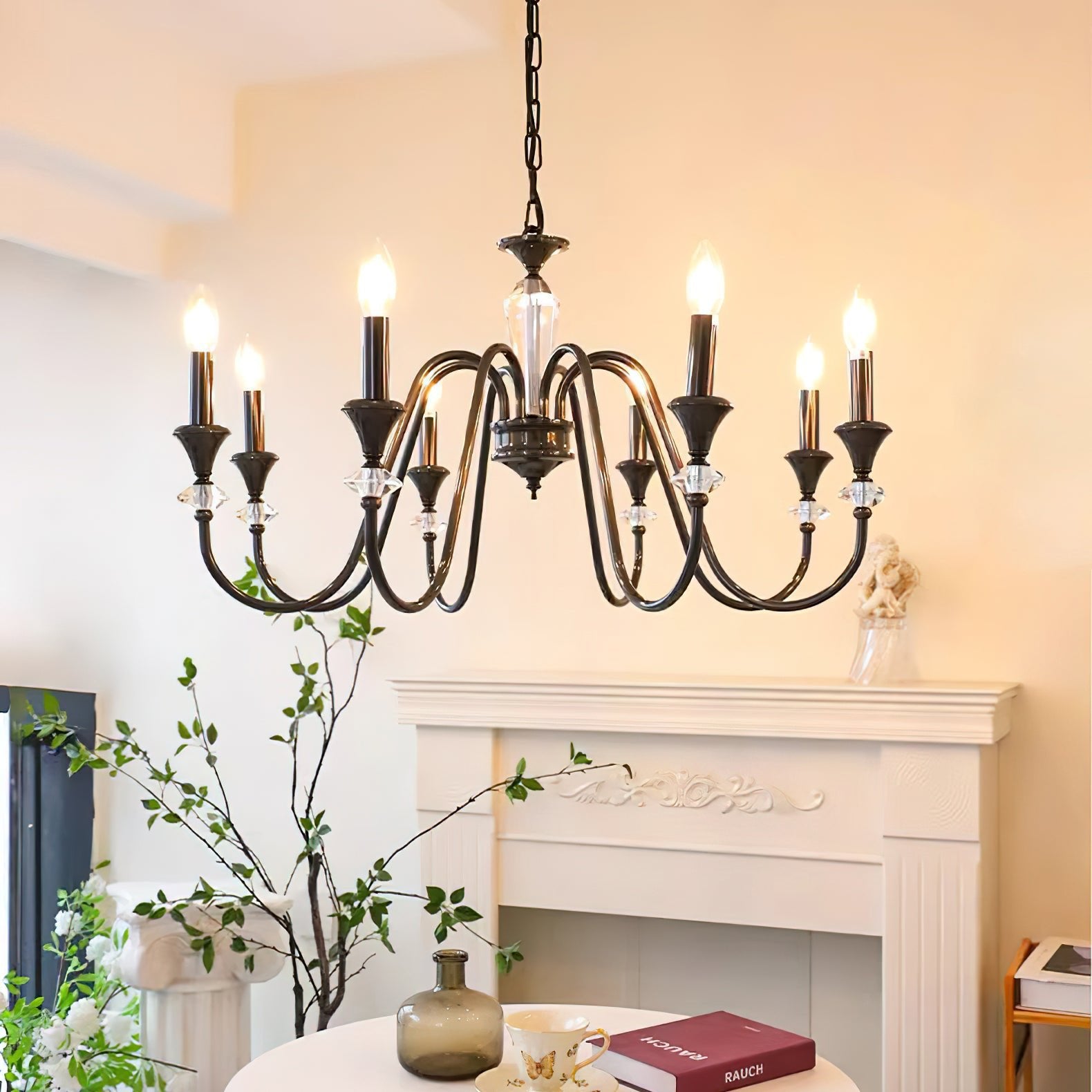 Noir Candelabra Chandelier - Cueteks